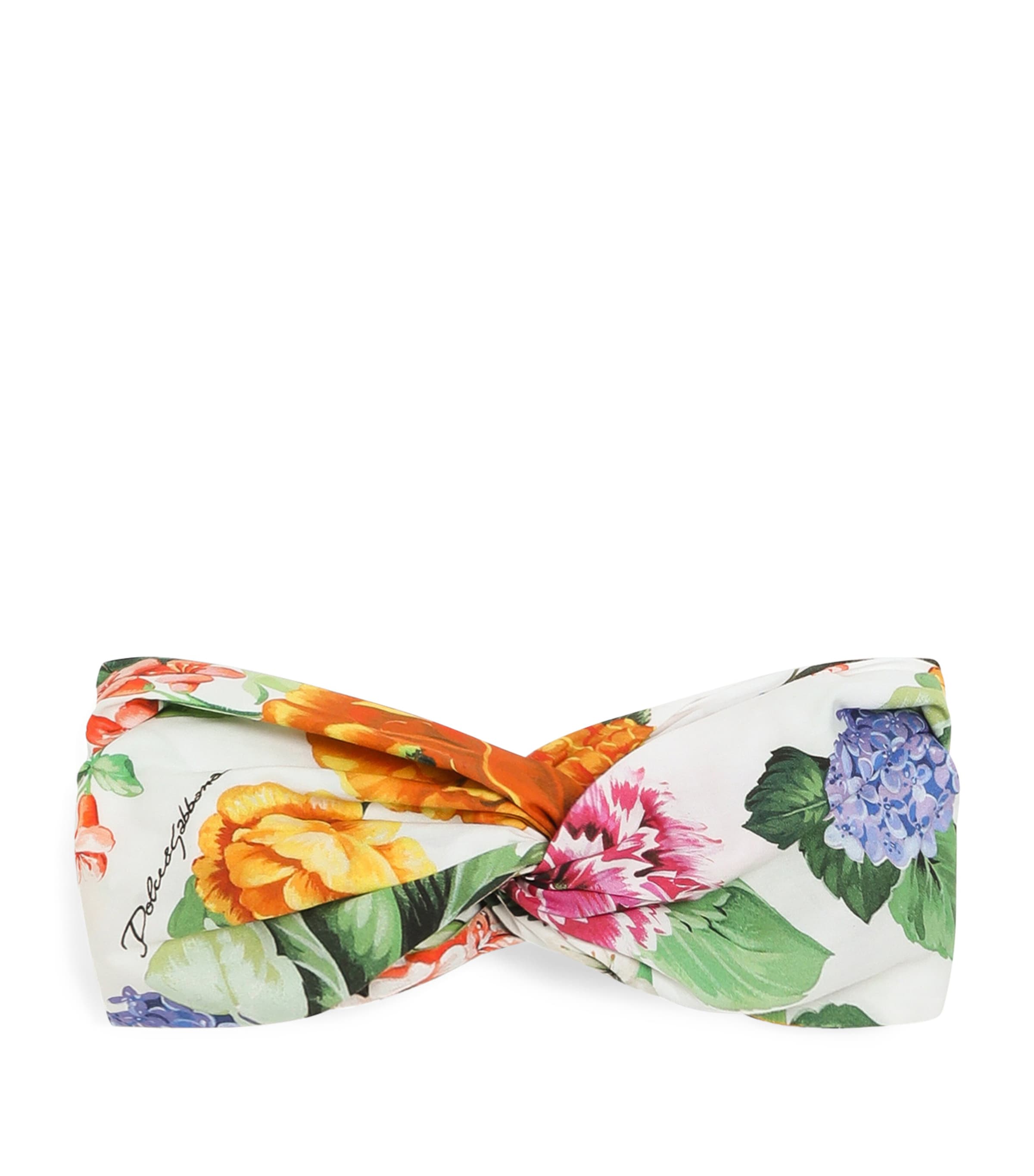 Dolce & Gabbana Girls Pink Lemon & Cherry Print Scrunchie