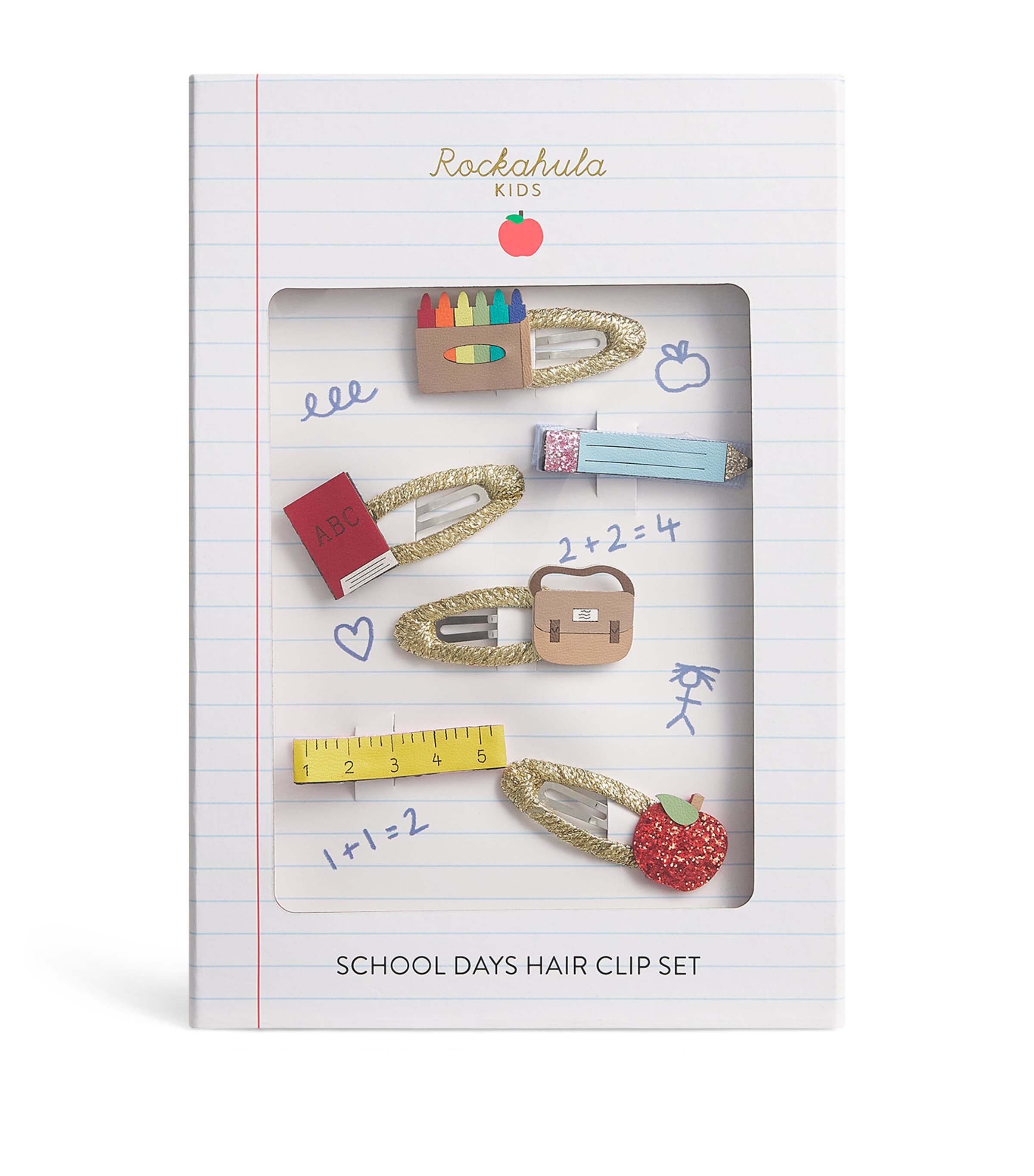 Rockahula Rock School Days Hair Clips (Pack of 6) Image 1