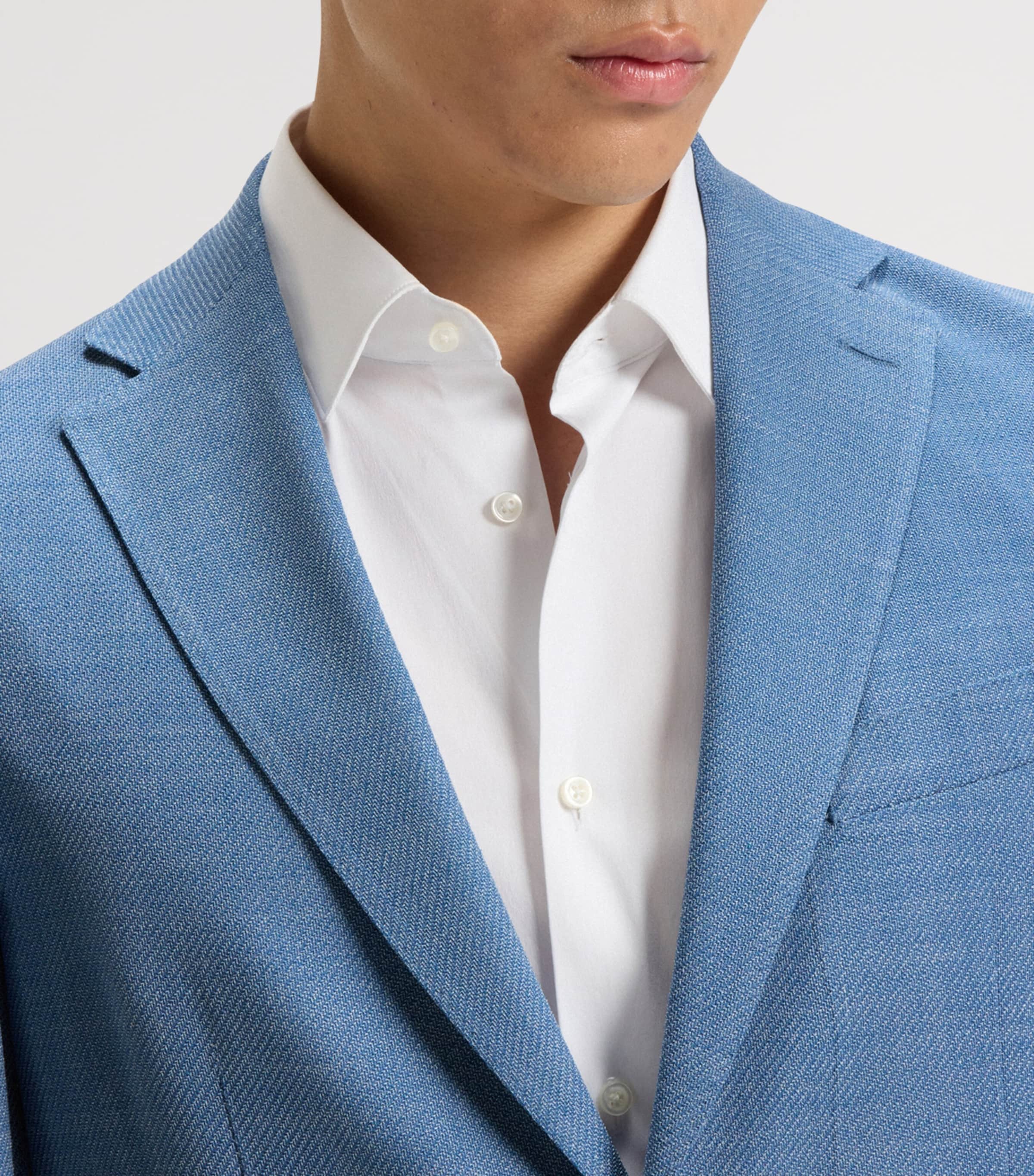 BOSS Mens Stretch-Cloth Blazer Image 4