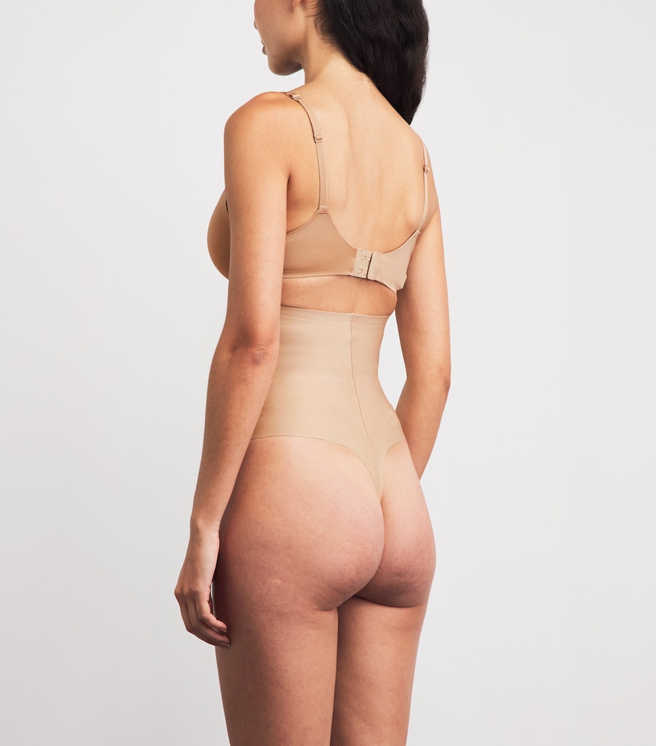 Skims Womens Body Core Sculpt High-Waist Thong Sienna Image 3