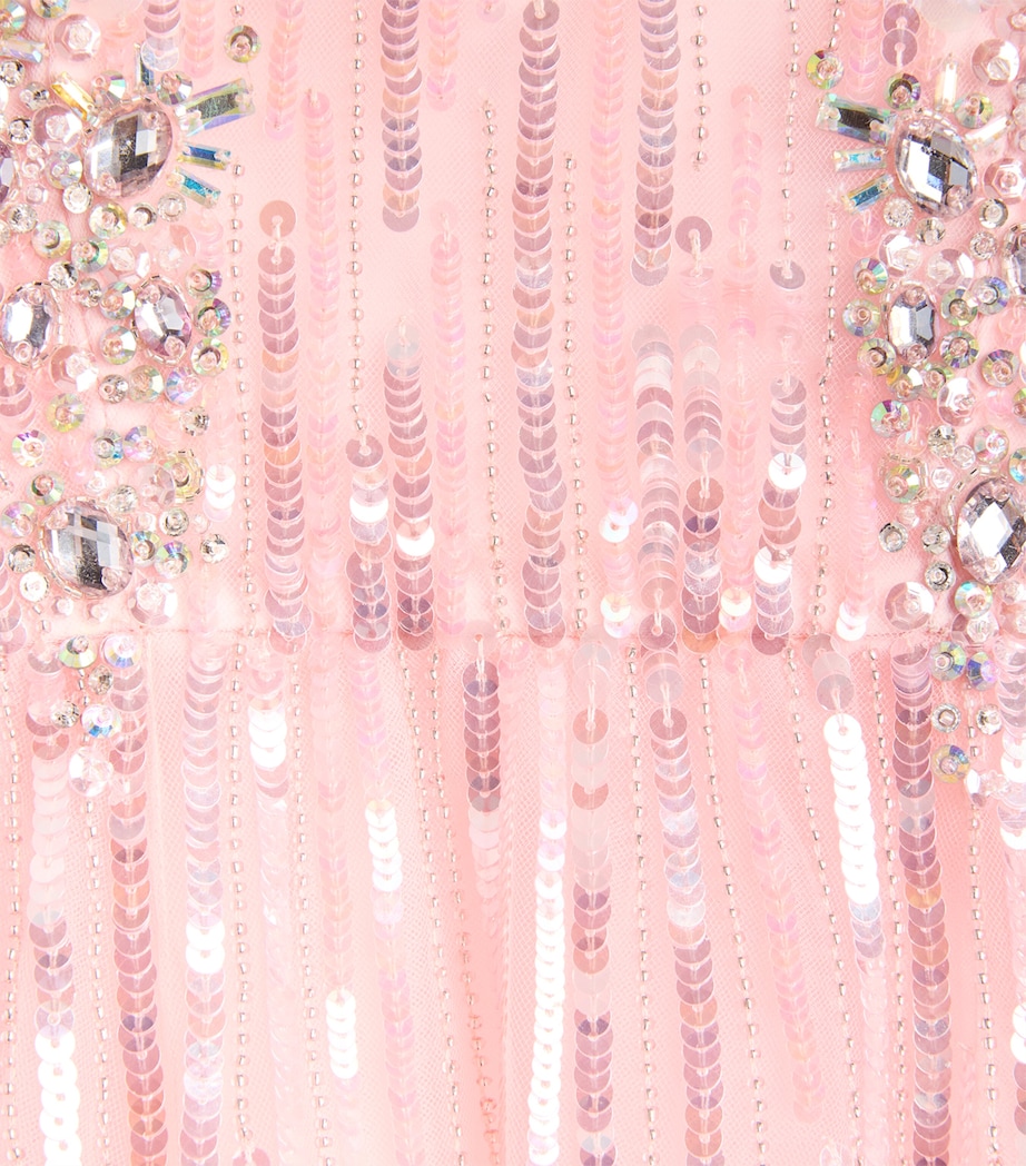Jenny Packham Kids Embellished Clover Dress (6 Years-14 Years) Bunny Image 3
