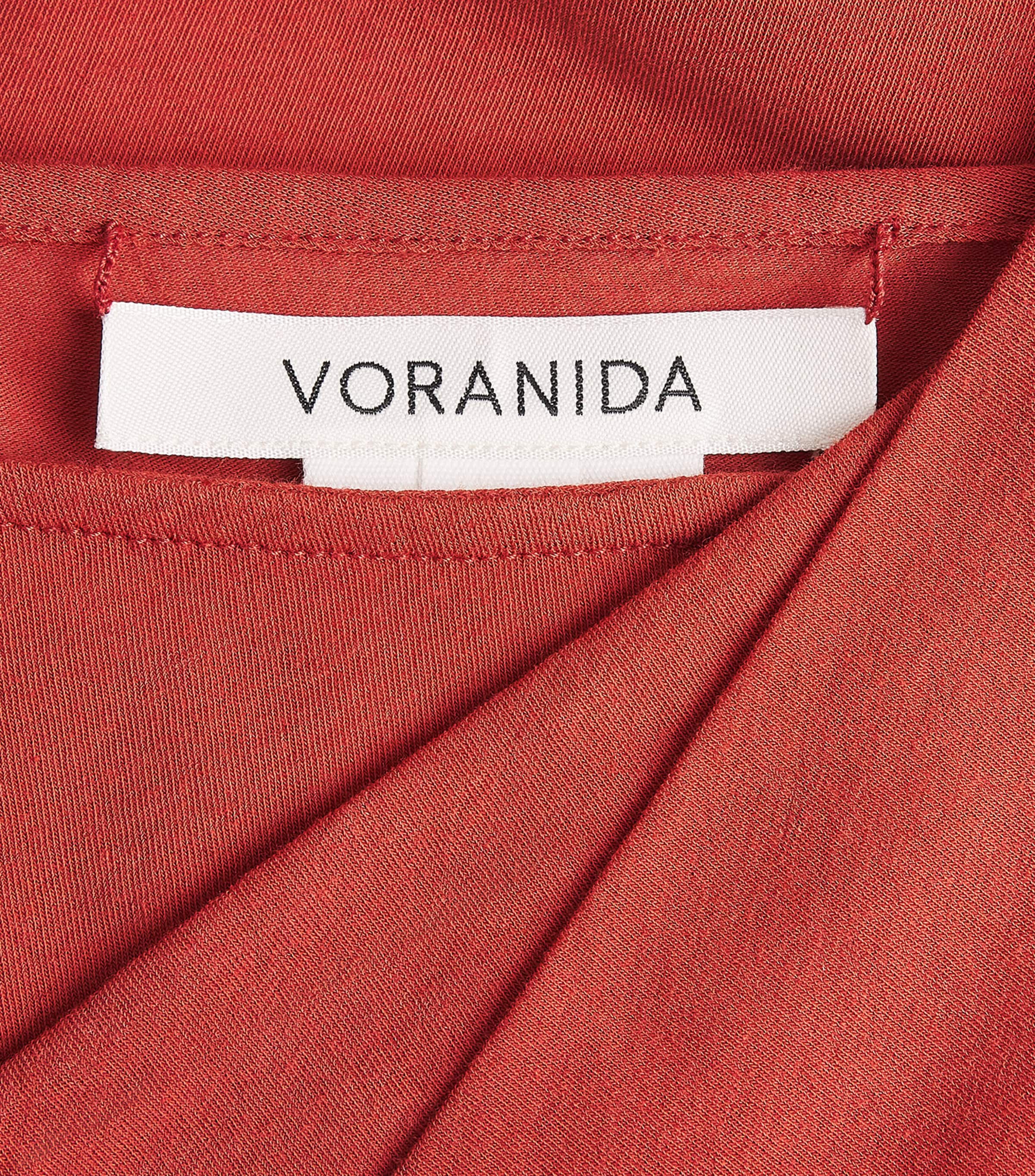 Cotton Scarf-Detail Maxi Dress LACQUER RED Image 5