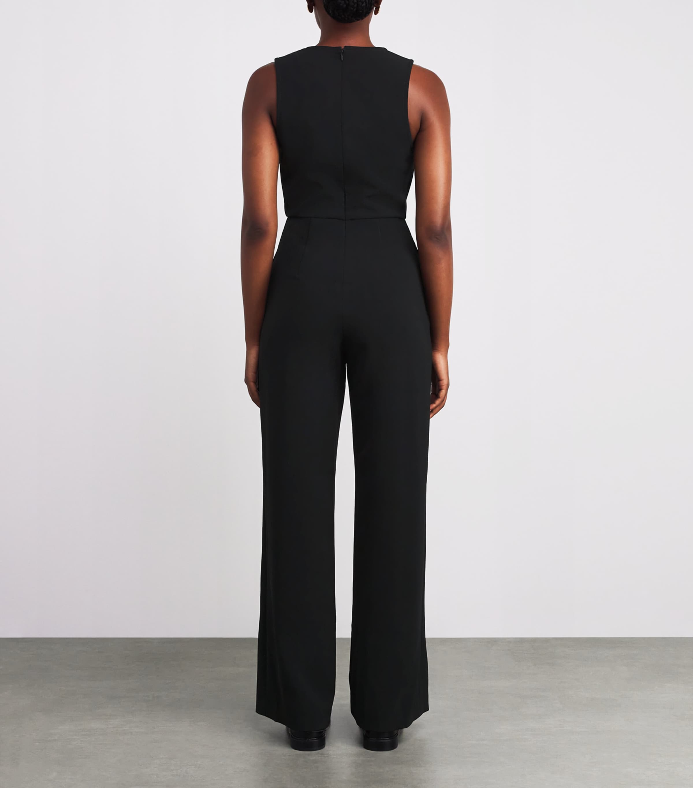 Sleeveless Jumpsuit BLACK Image 4