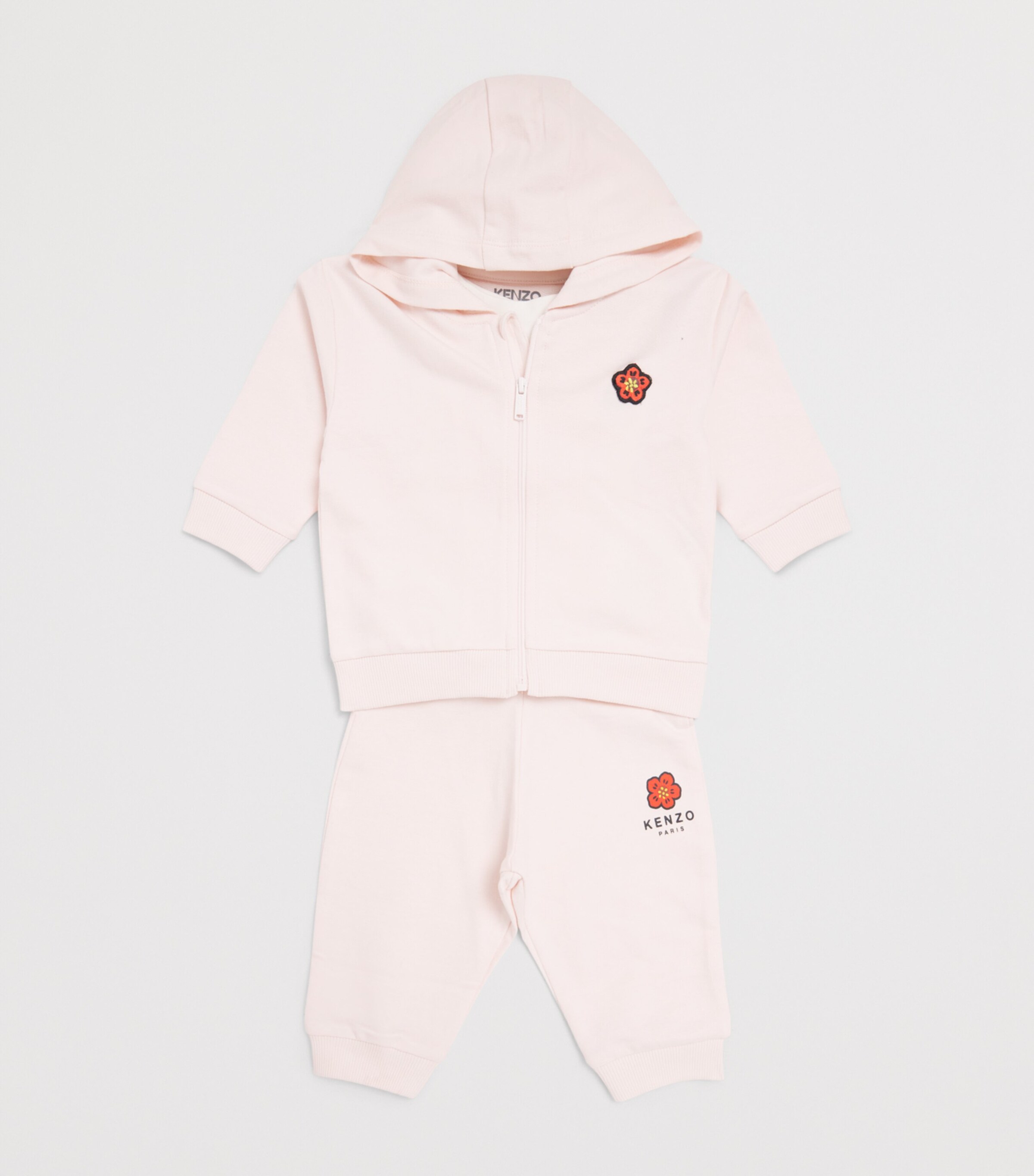 Kenzo Kids Cotton Flower Hoodie, T-Shirt and Sweatpants Set (6-36 Months) Image 3