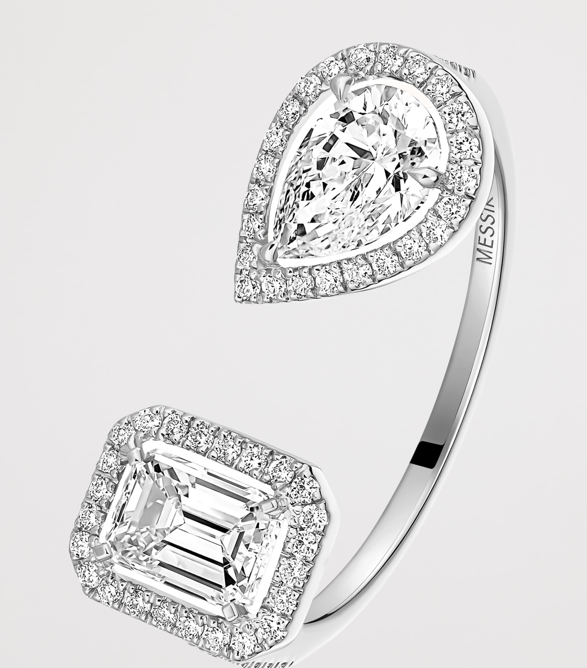 Messika My Twin White Gold and Diamond Toi et Moi Ring White Gold Image 4
