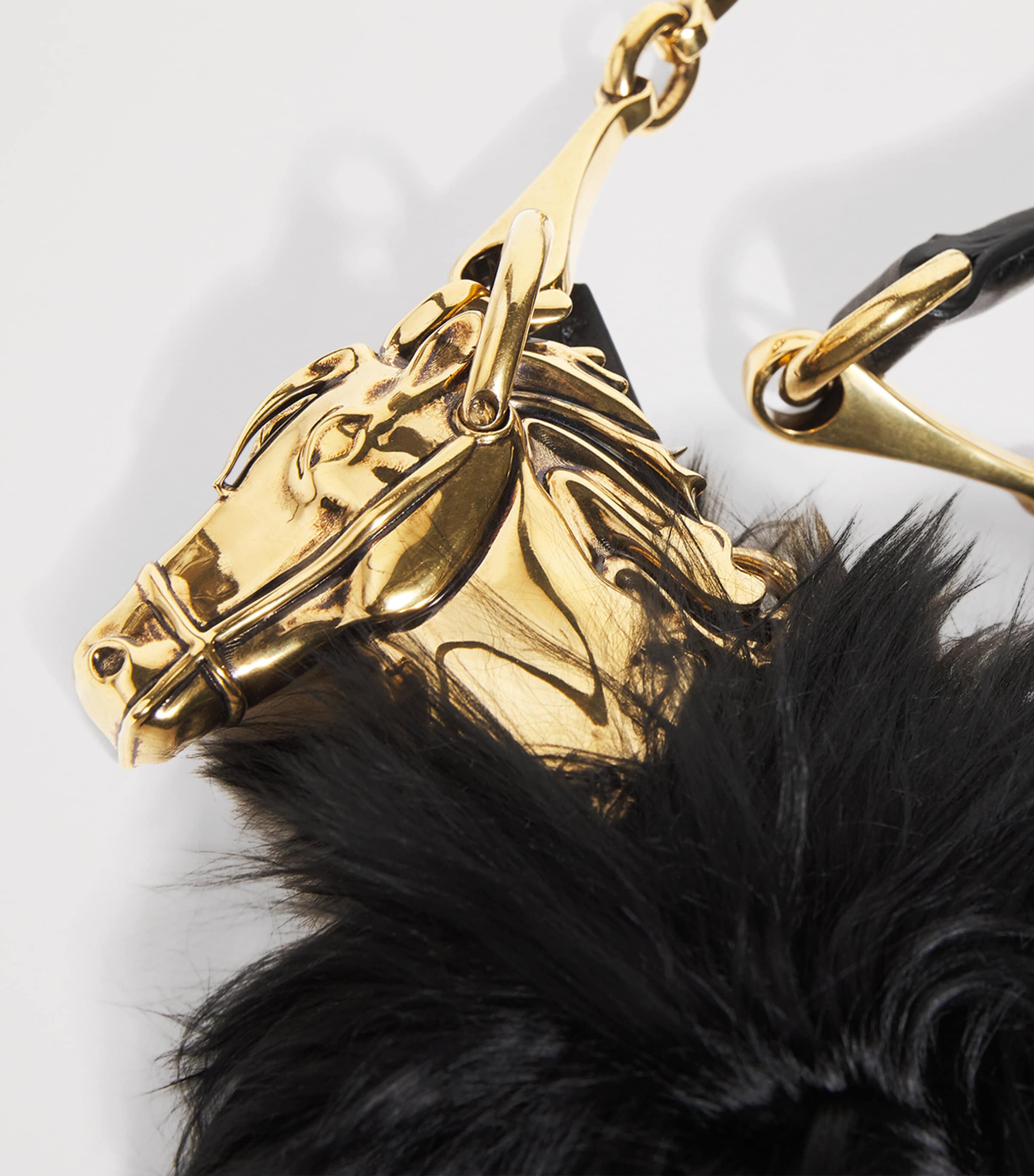 Feather Shoulder Bag BLACK Image 6