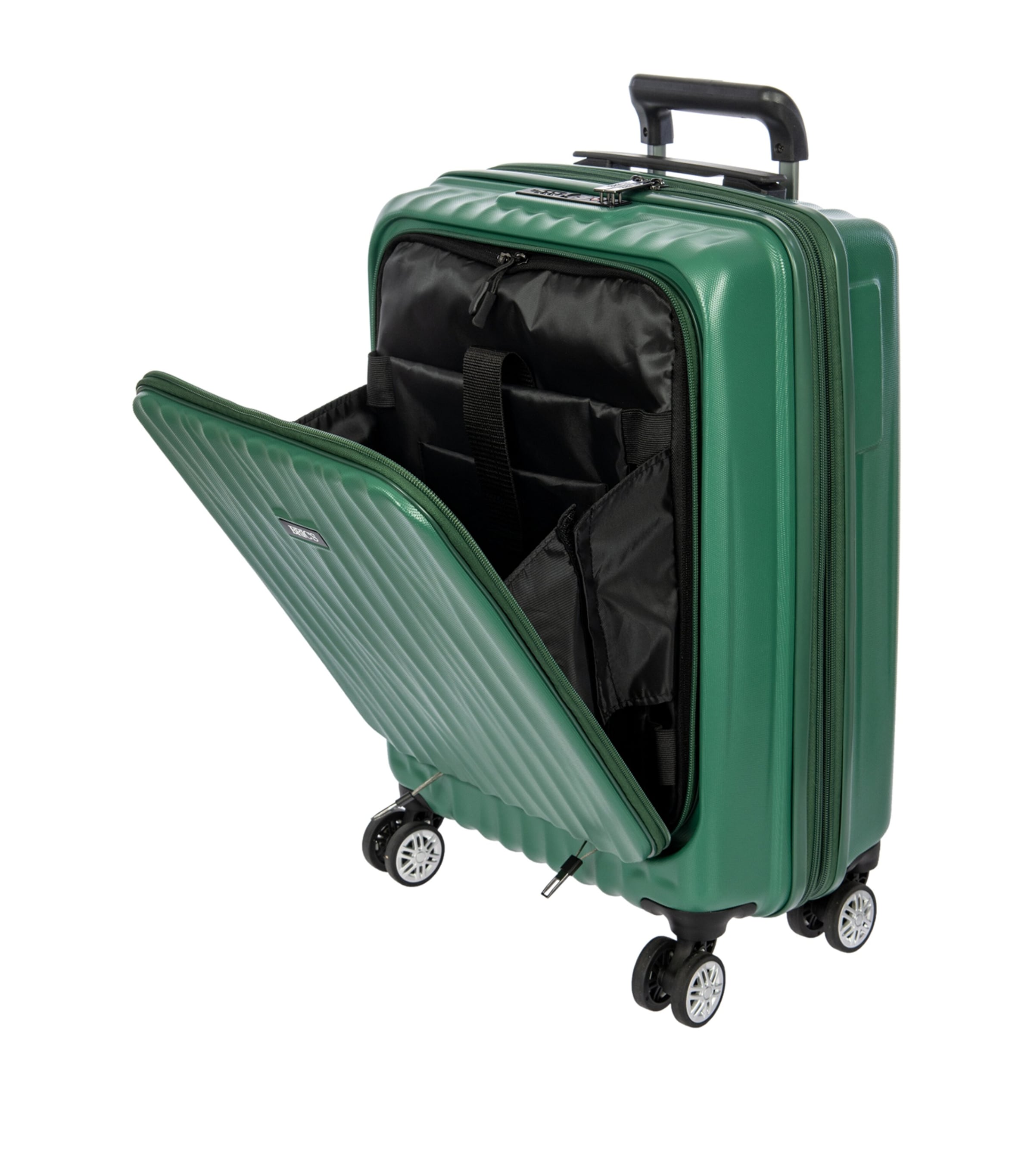 Cervia Front-Pocket Suitcase (55cm) GREEN Image 6