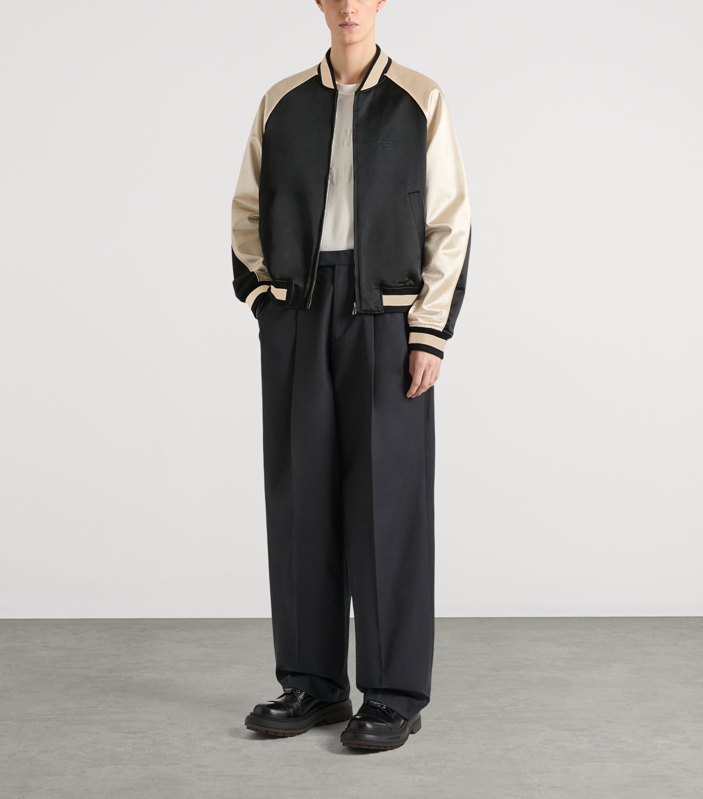Givenchy Mens Logo Bomber Jacket Image 2