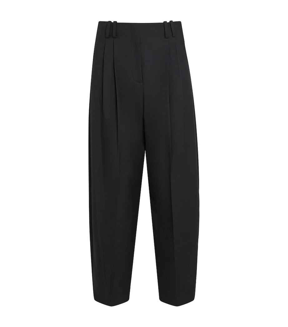 Veronica Beard Womens Whitlock Barrel Trousers Black Image 1