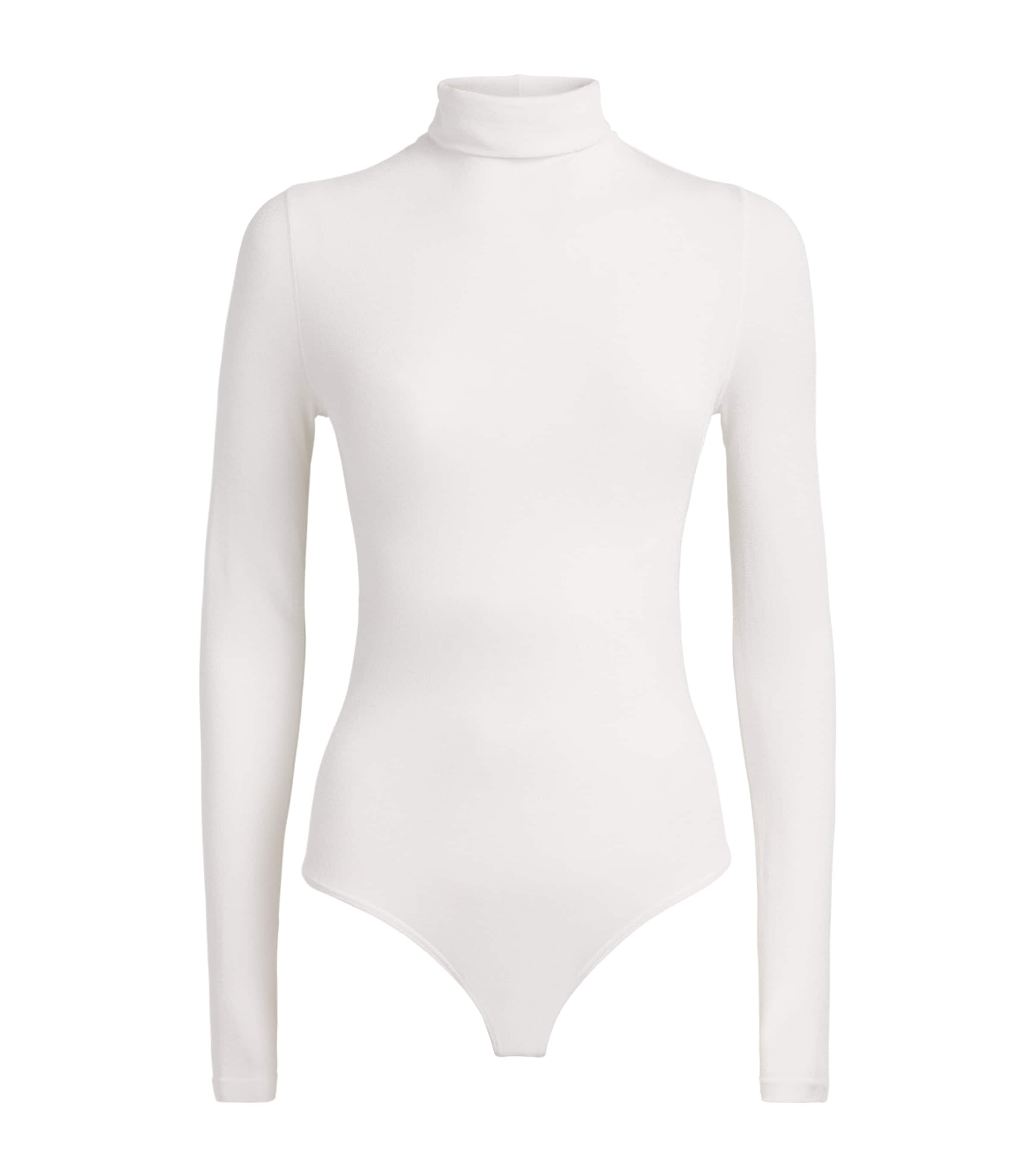 Wolford Womens Colorado Thong Bodysuit White Image 1