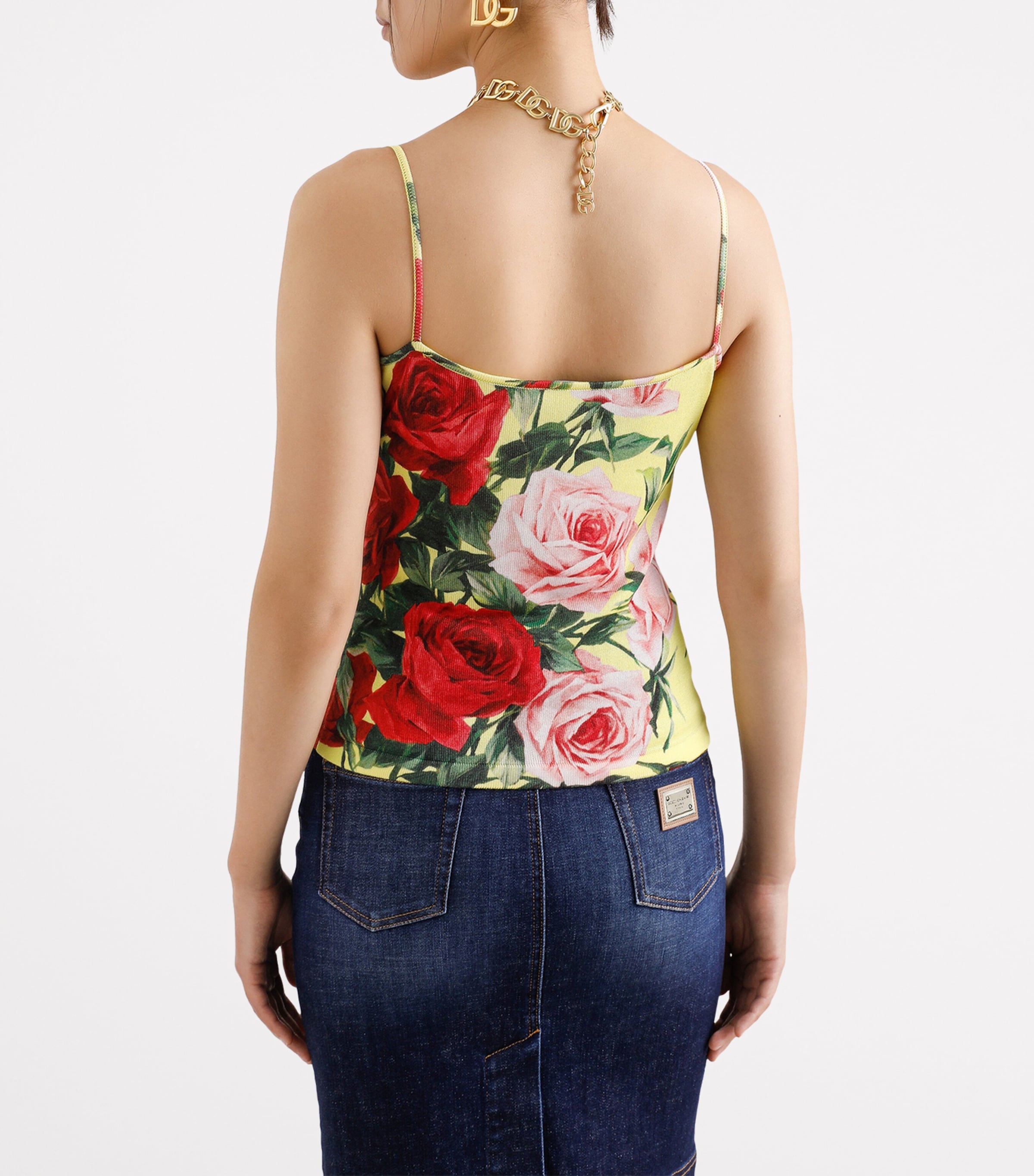 Silk Floral Tank Top HG5JD-BOUQUET Image 4