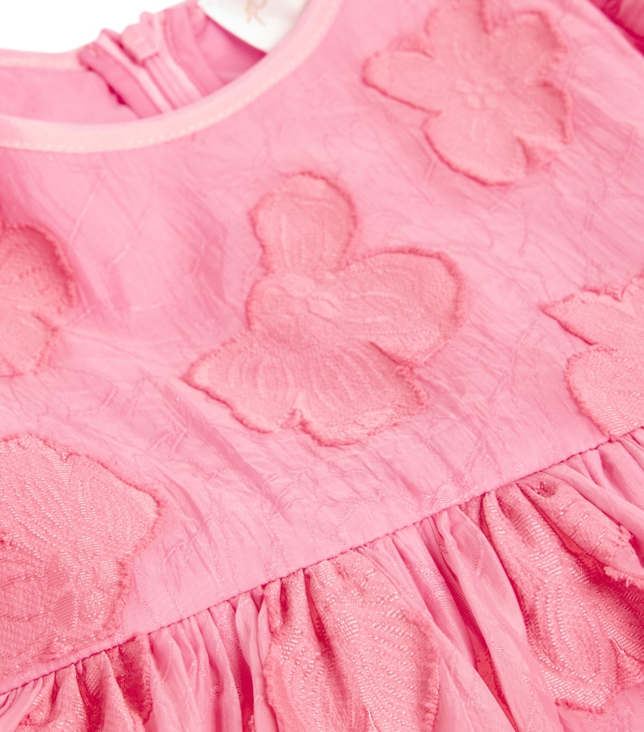 Organza Bow Burnout Dress (4-16 Years) RASPBERRY Image 2