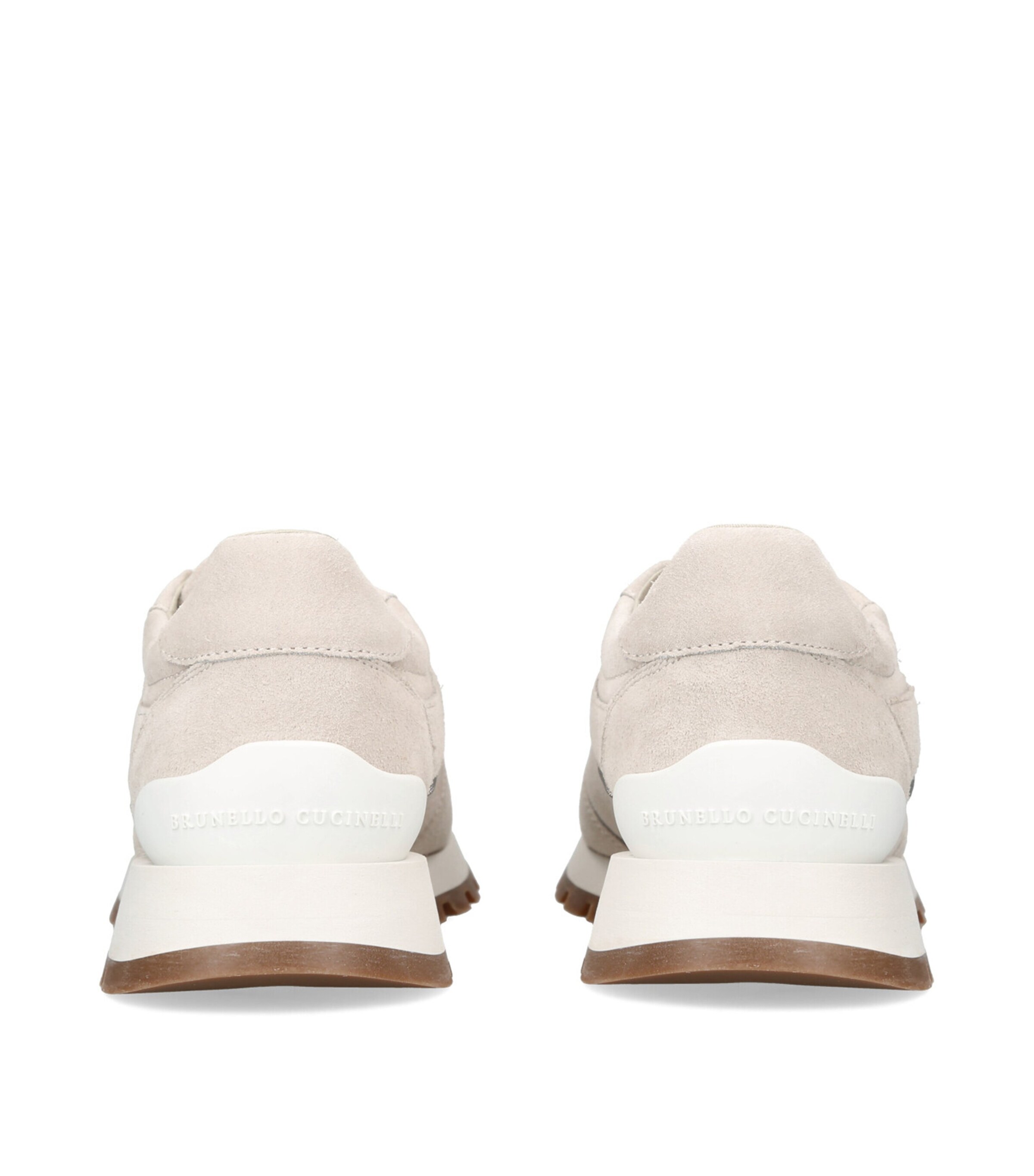 Brunello Cucinelli Suede Running Sneakers Beige Image 2