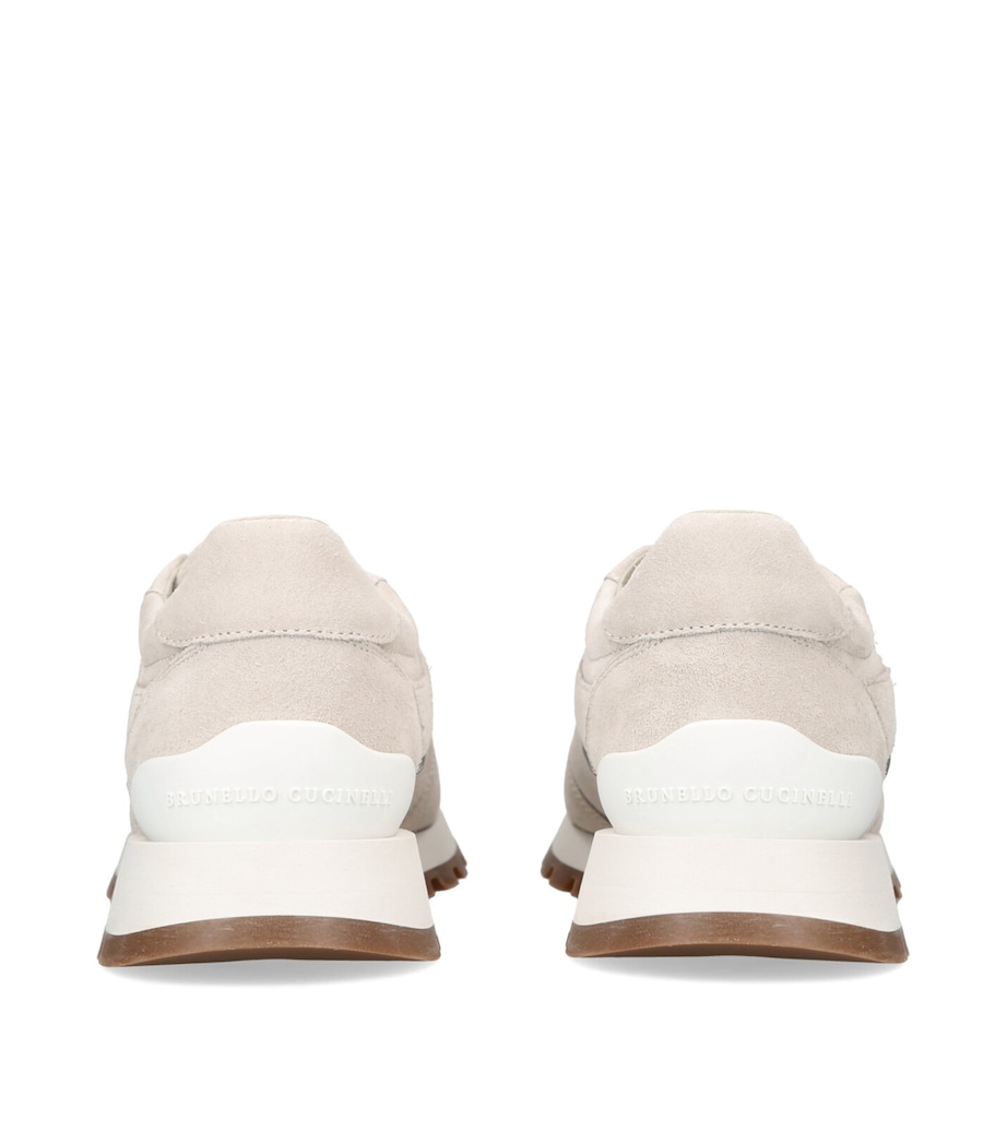 Brunello Cucinelli Suede Running Sneakers Beige Image 2