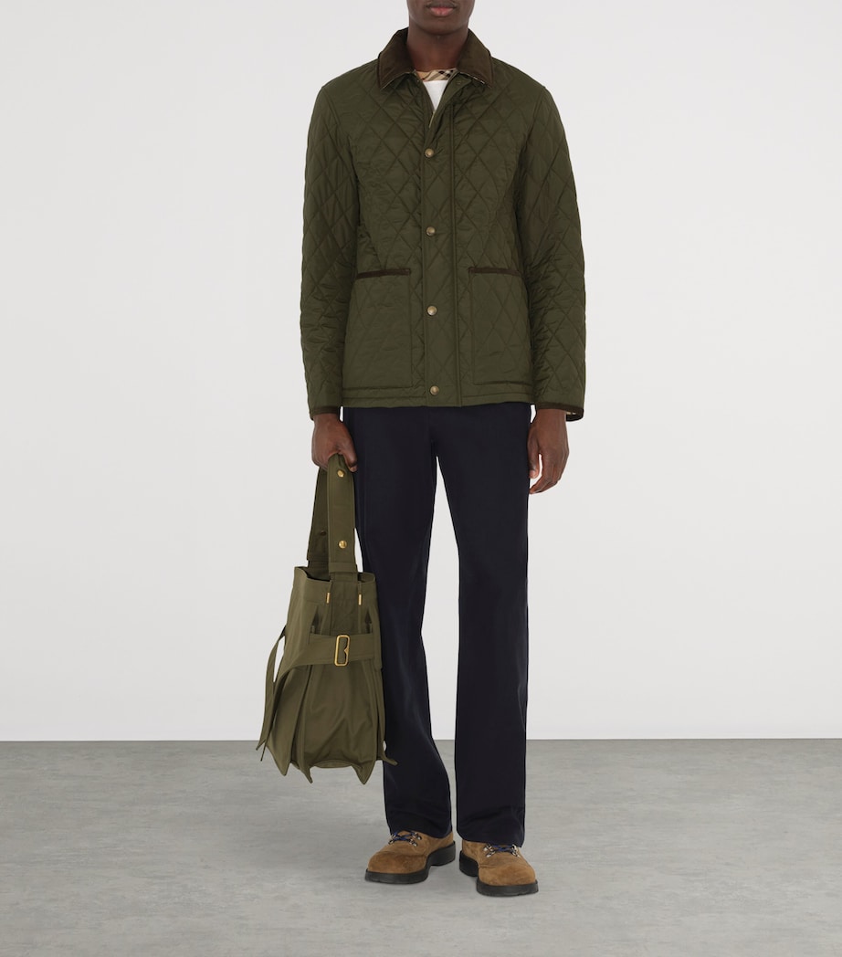 Burberry Mens Quilted Barn Jacket Shale Image 2