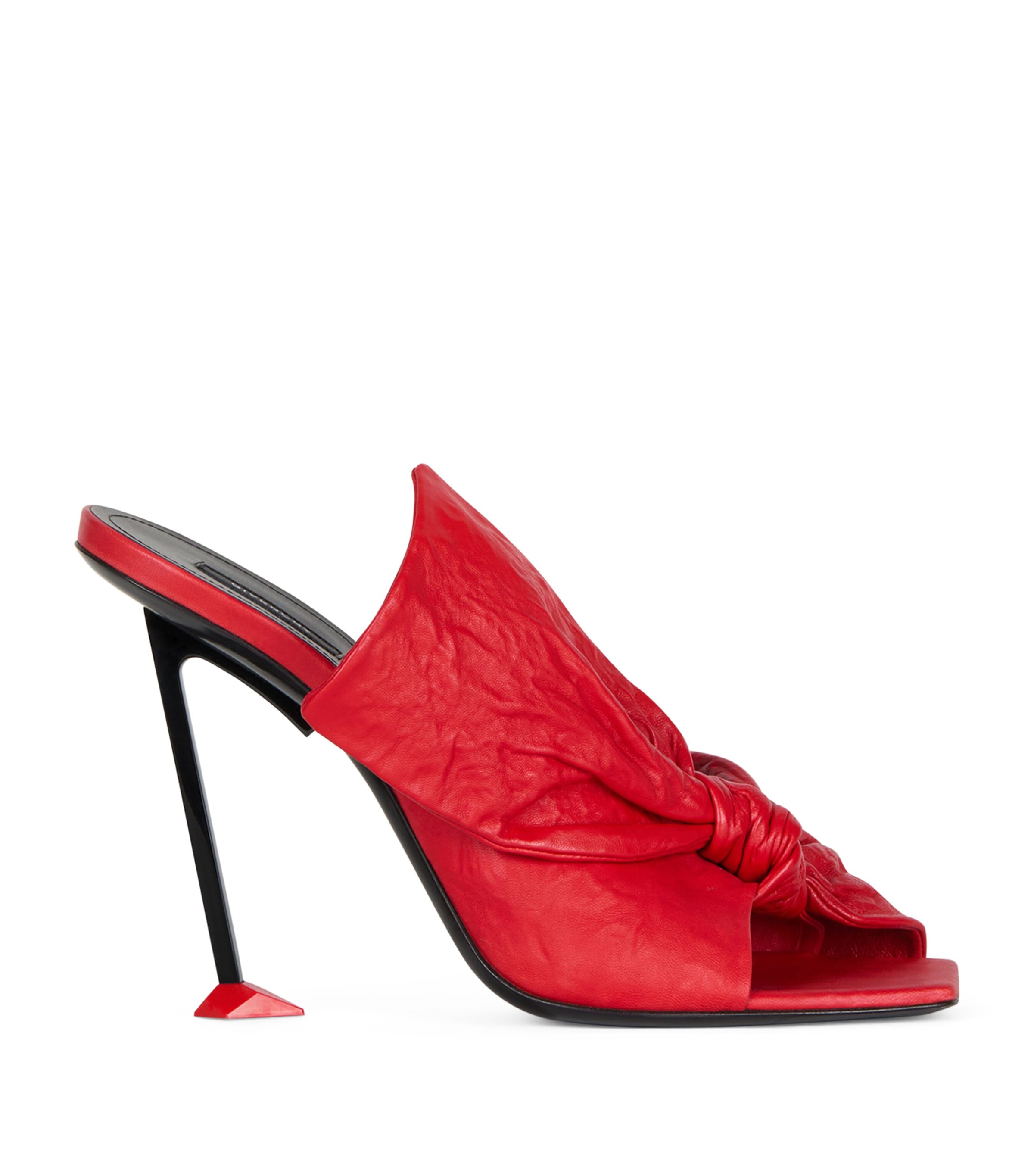 Givenchy Leather Boudoir Bow Sandals 95 Vermillon Image 1