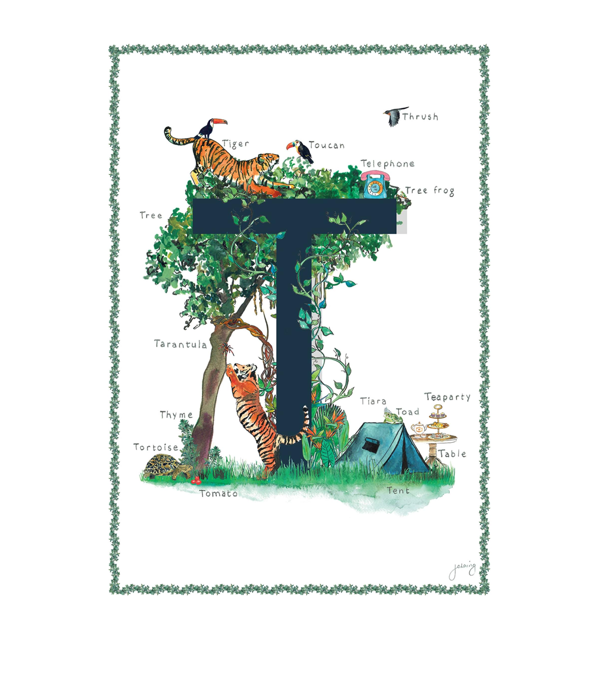 A4 Letter Print NAVY Image 1