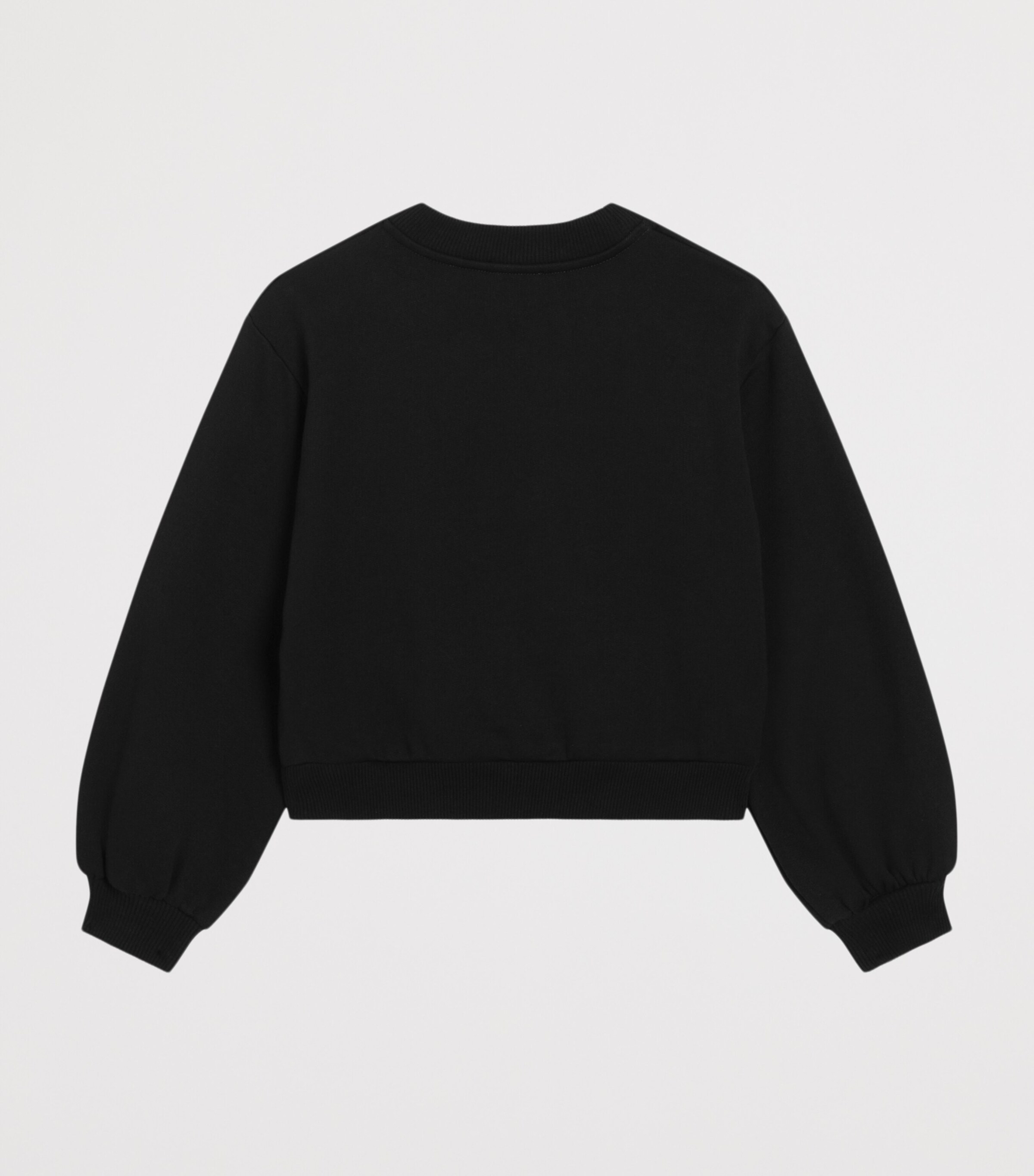 Dolce&Gabbana Kids Cotton Logo Sweatshirt (8-12+ Years) Black Image 2