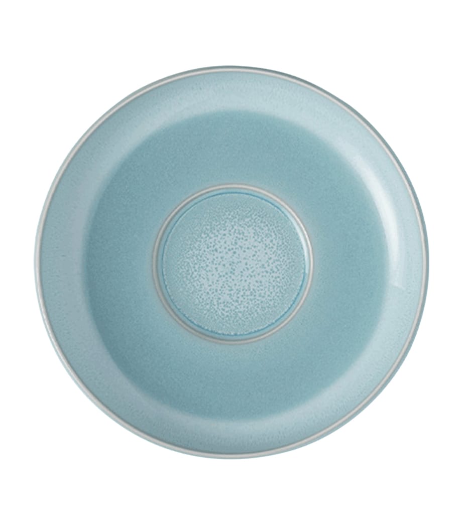 Villeroy & Boch Porcelain Perlemor Aqua Saucer Blue Image 1