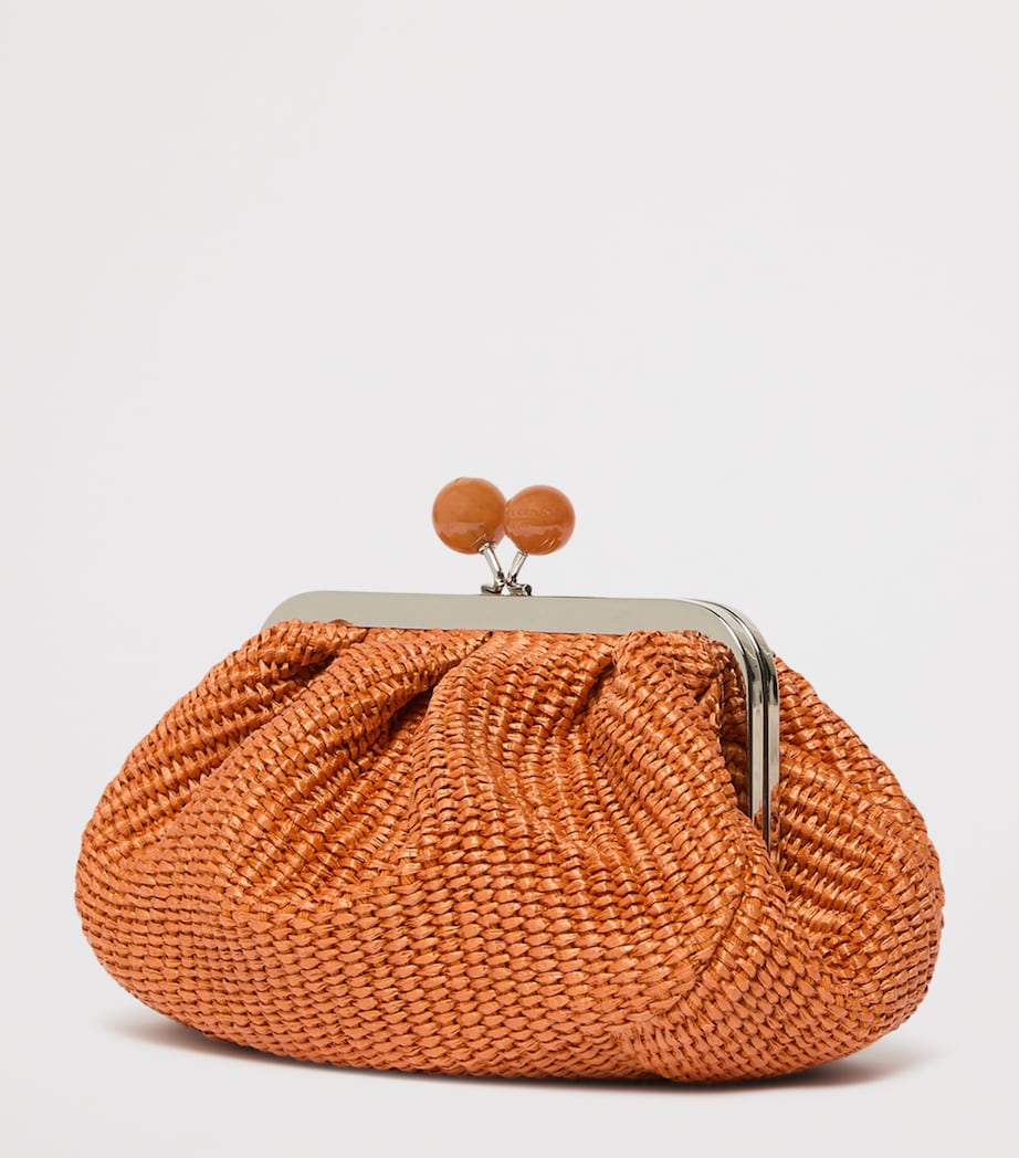Weekend Max Mara Small Woven Pasticcino Clutch Bag Salmon Image 3