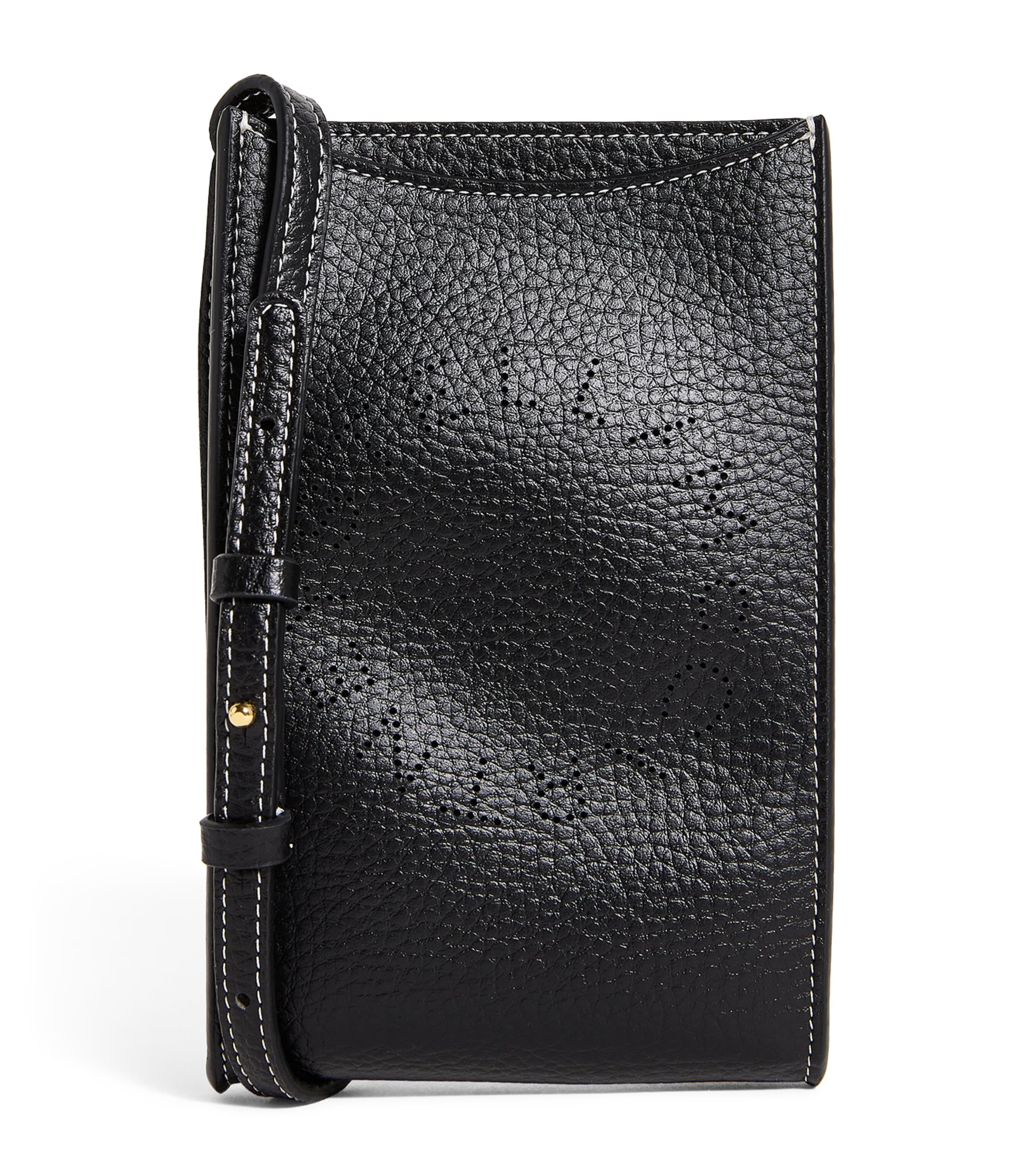 Shop Stella Mccartney Alter Mat Logo Pouch In Black