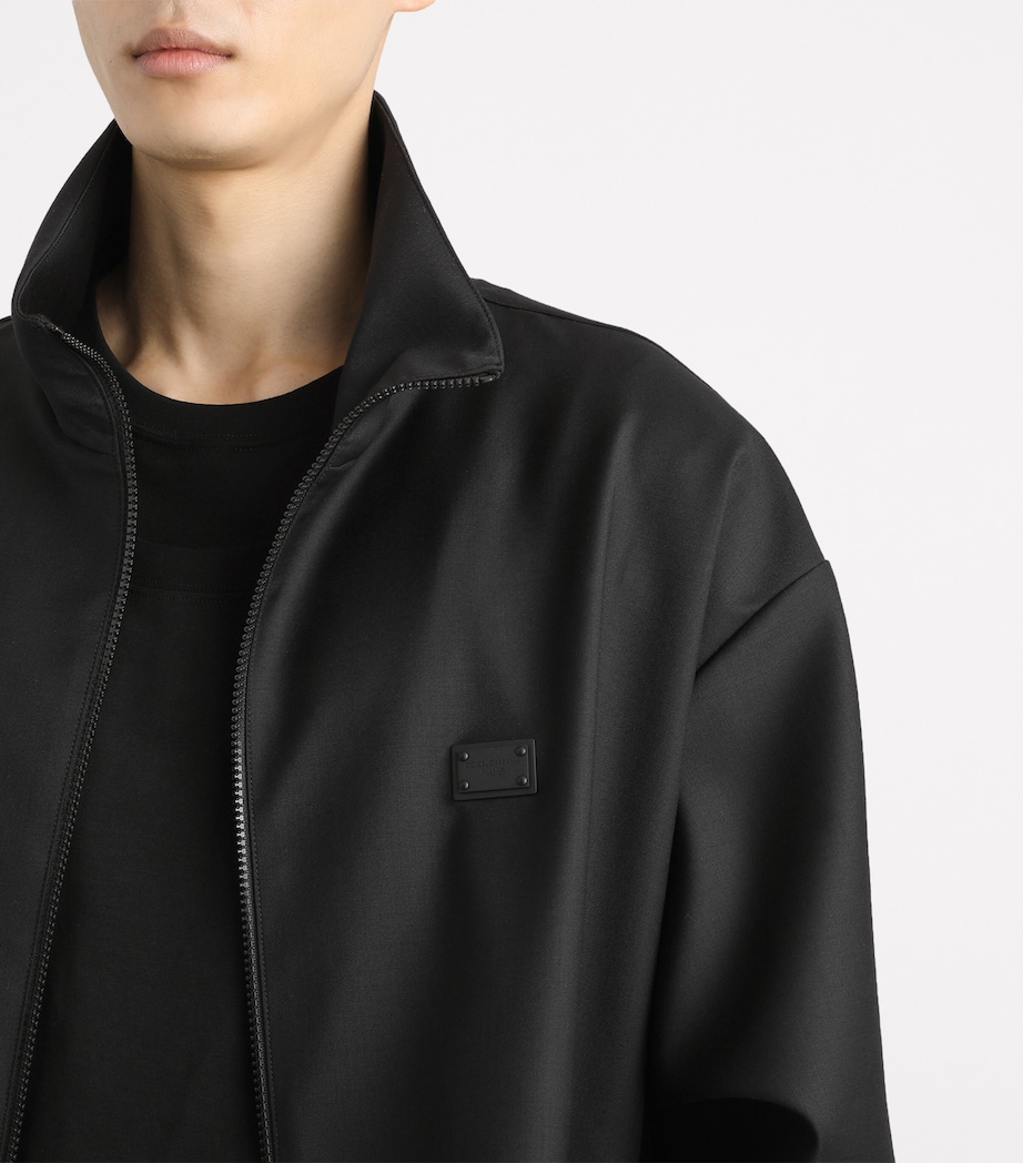 Virgin Wool Logo Tag Jacket N0000-BLACK Image 4