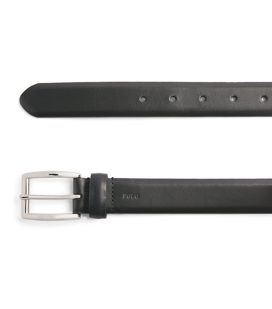 Leather Harness Dress Belt BLACK Image 4