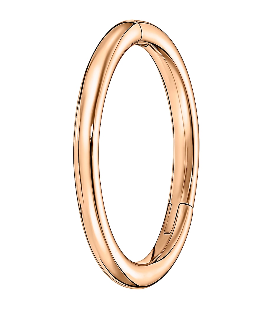 Gold Single Hoop Earring (8mm) ROSE GOLD Image 1