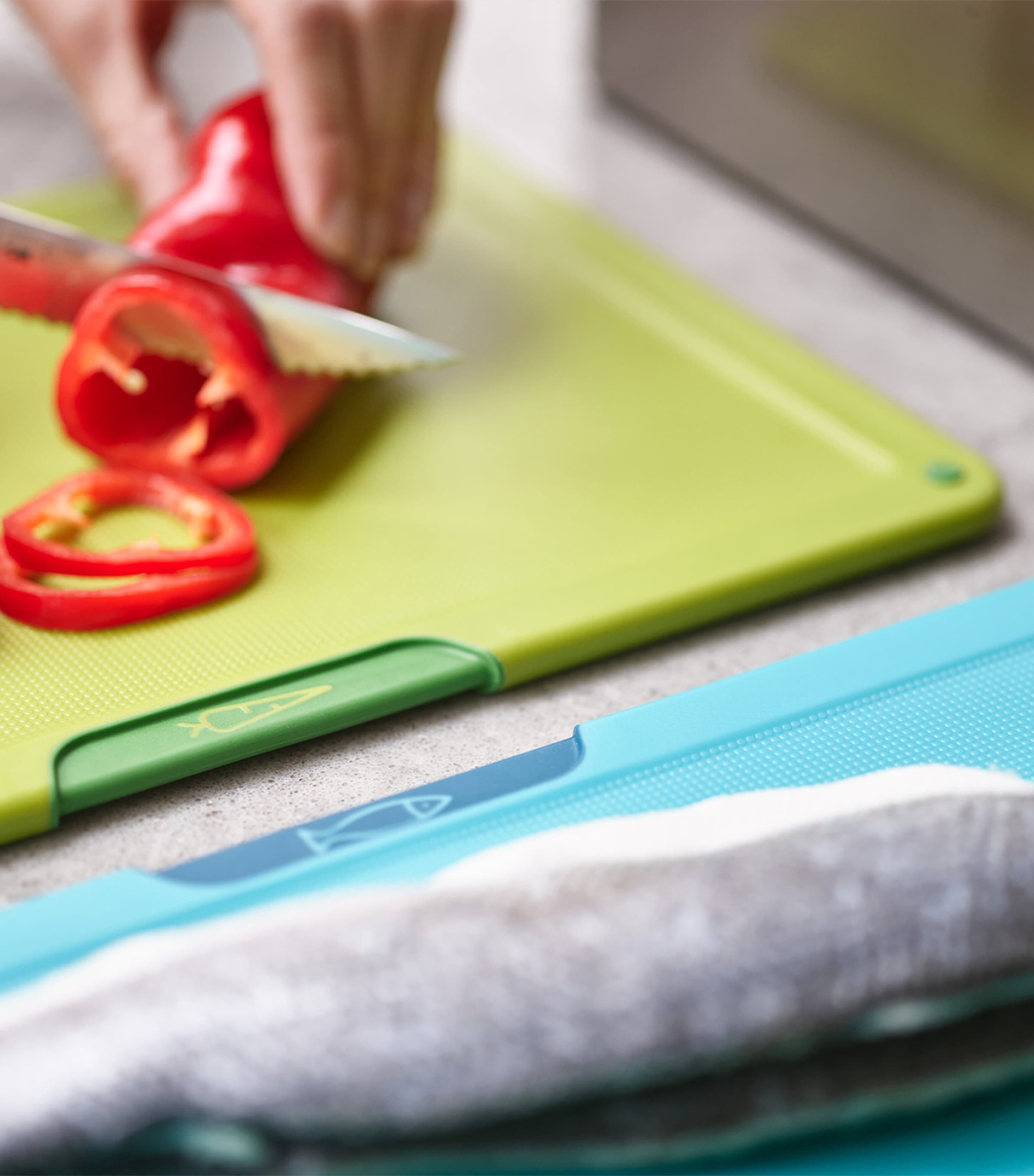 Set of 4 Folio Icon Chopping Boards MULTI Image 2