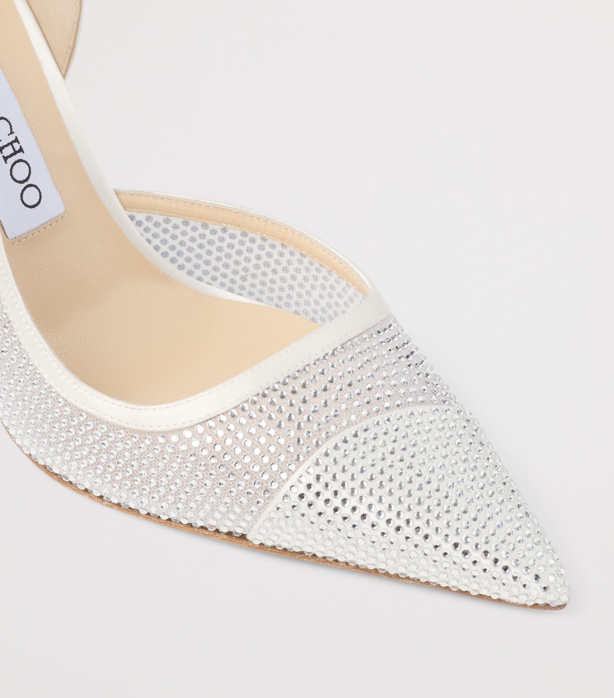 Jimmy Choo Brigitte 100 Embellished Pumps Ivory/crystal Image 6