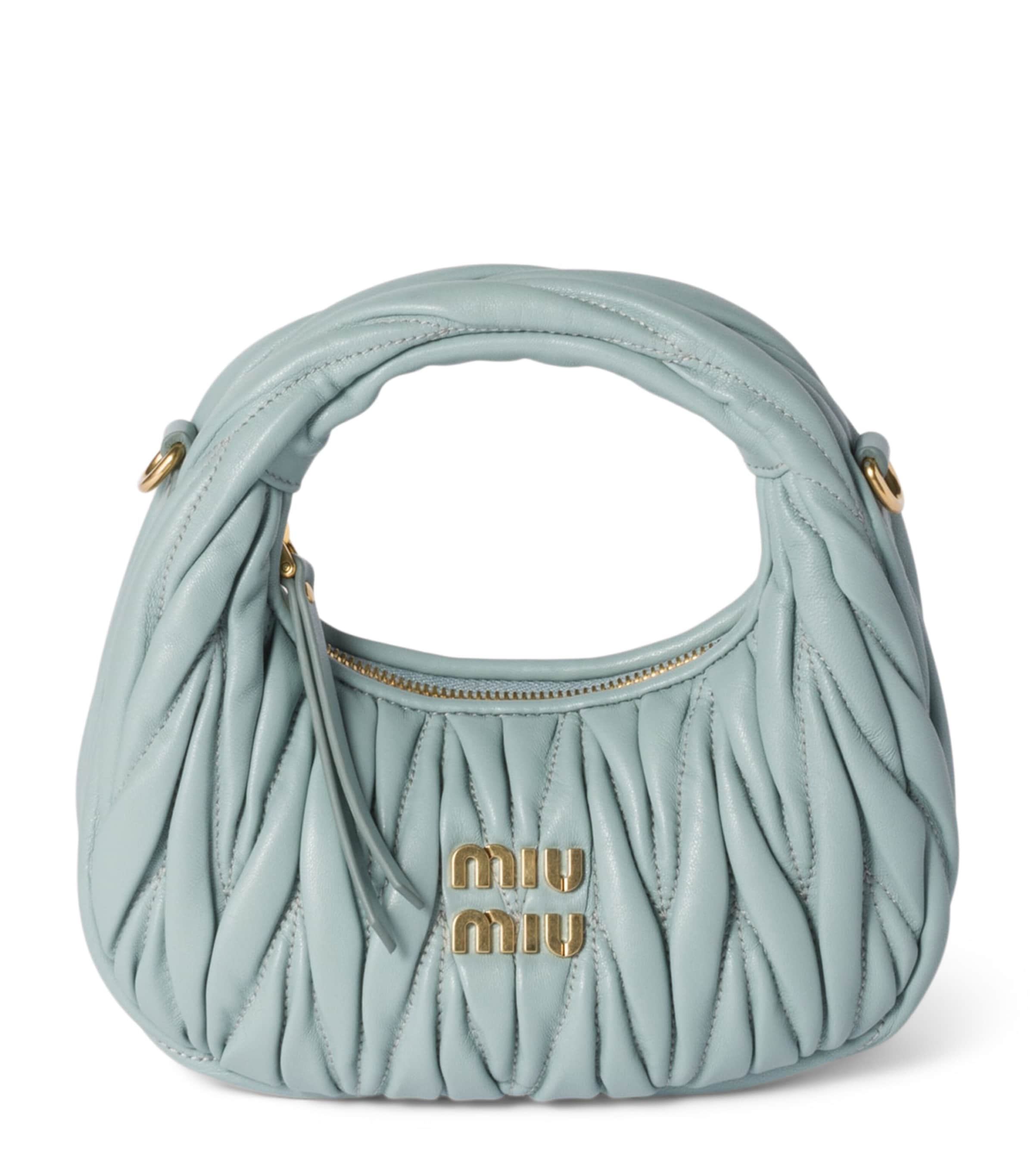 Miu Miu Matelassé Leather Wander Top-Handle Bag
