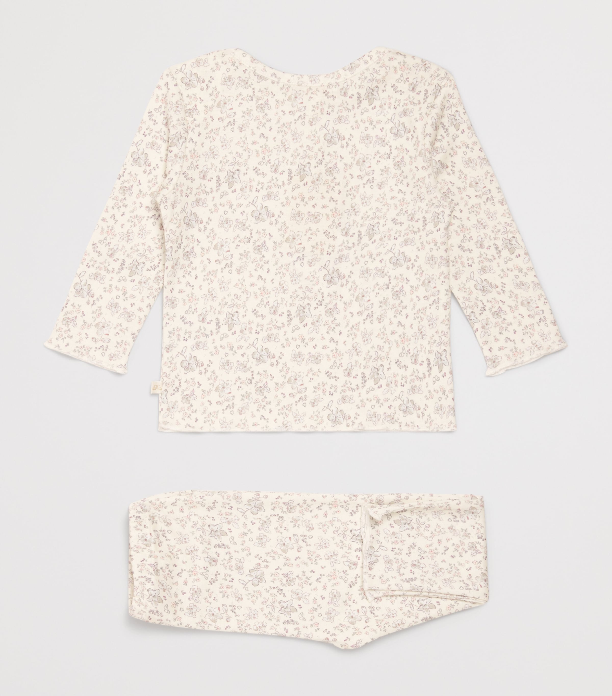 Marie-Chantal Cotton Aluna Athena T-Shirt and Leggings Set (0-24 Months) Sandstone/lilac Image 2