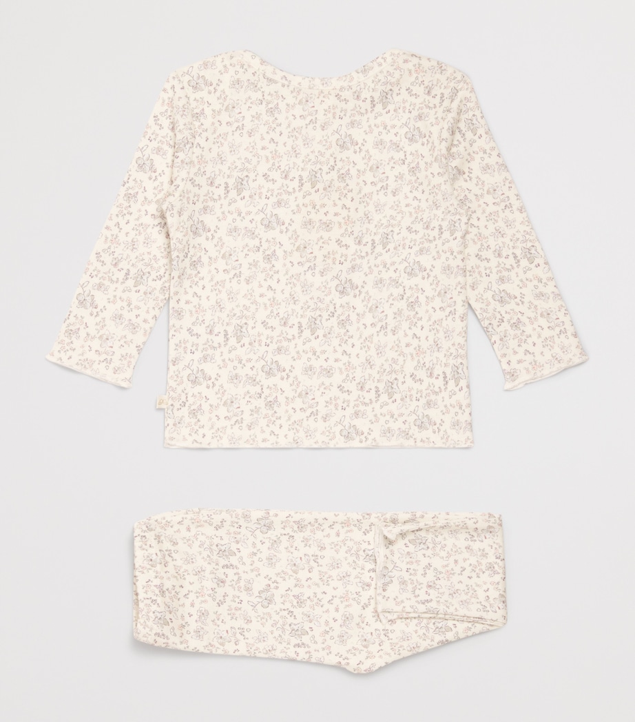 Marie-Chantal Cotton Aluna Athena T-Shirt and Leggings Set (0-24 Months) Sandstone/lilac Image 2
