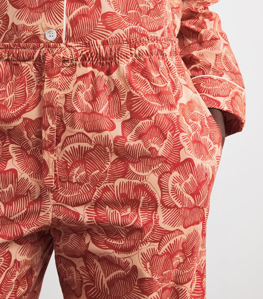 Cotton Ledbury Pyjama Set RED/RED Image 4