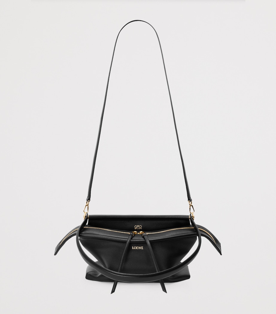 LOEWE Small Leather Whisker Shoulder Bag Black Image 6