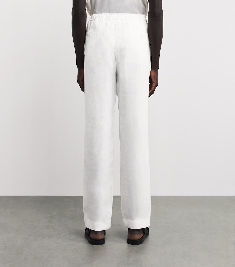 Linen Davis Trousers CREAM Image 4