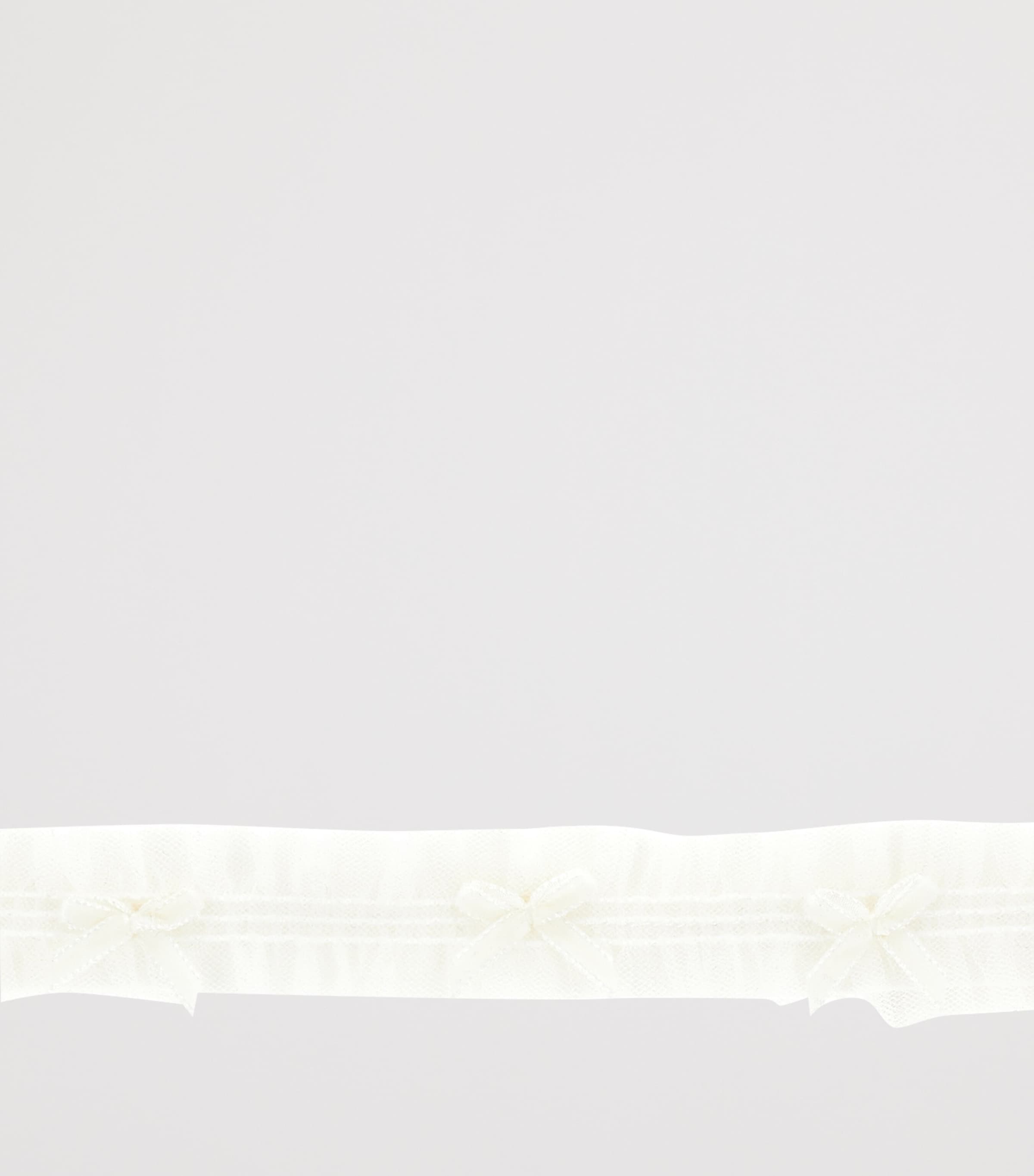 Tulle Bow-Detail Elasticated Headband PANNA Image 2