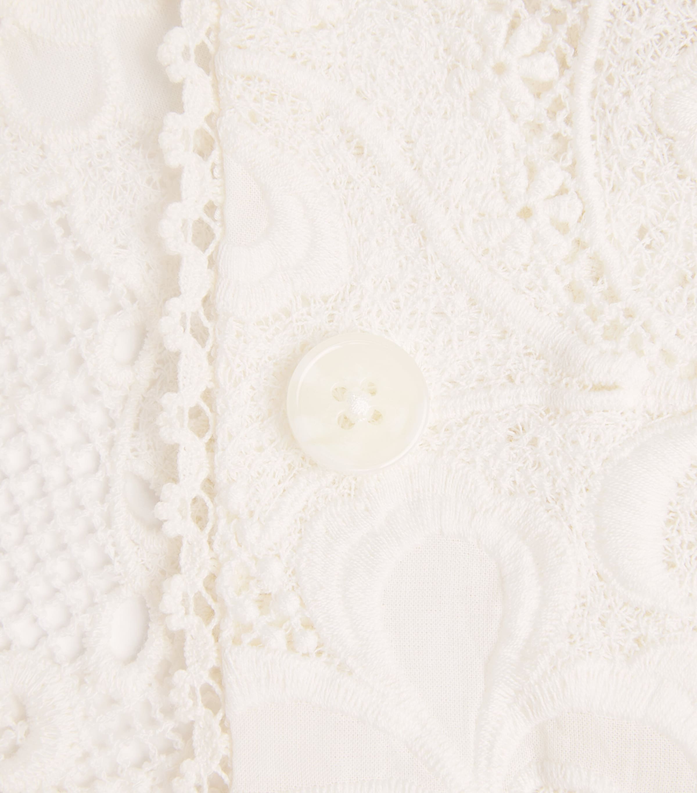 ME+EM Womens Lace Cropped Jacket Light Cream Image 6