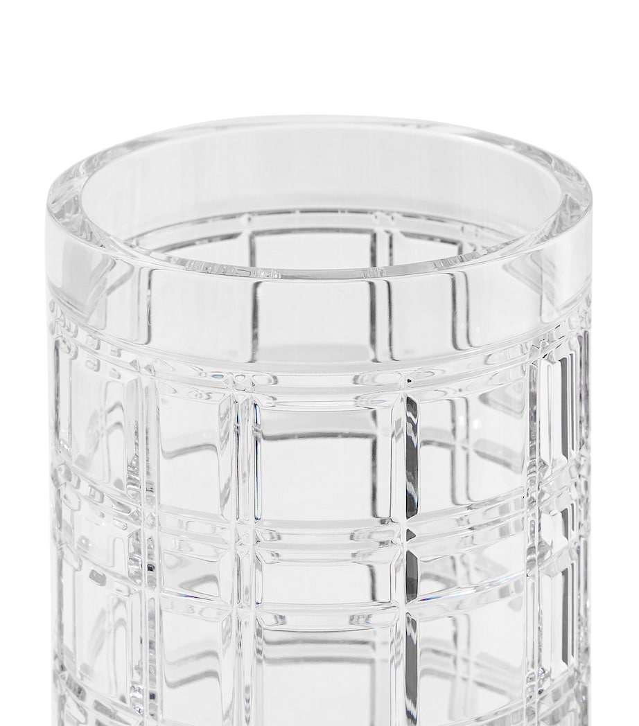 Large Hudson Plaid Vase (28.5cm) CLEAR Image 2