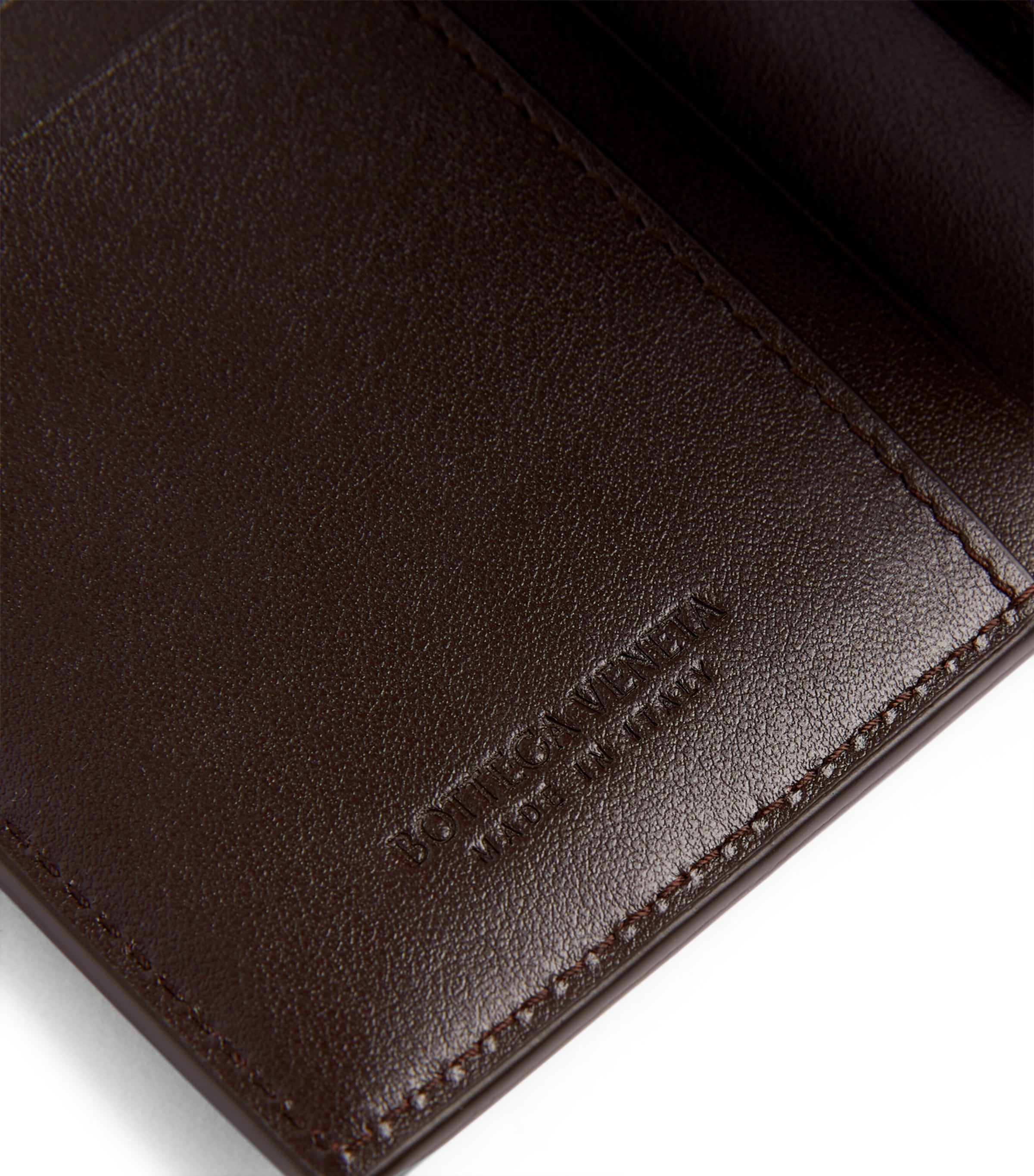 Bottega Veneta Leather Intrecciato Bifold Wallet Fondant Gold Image 4