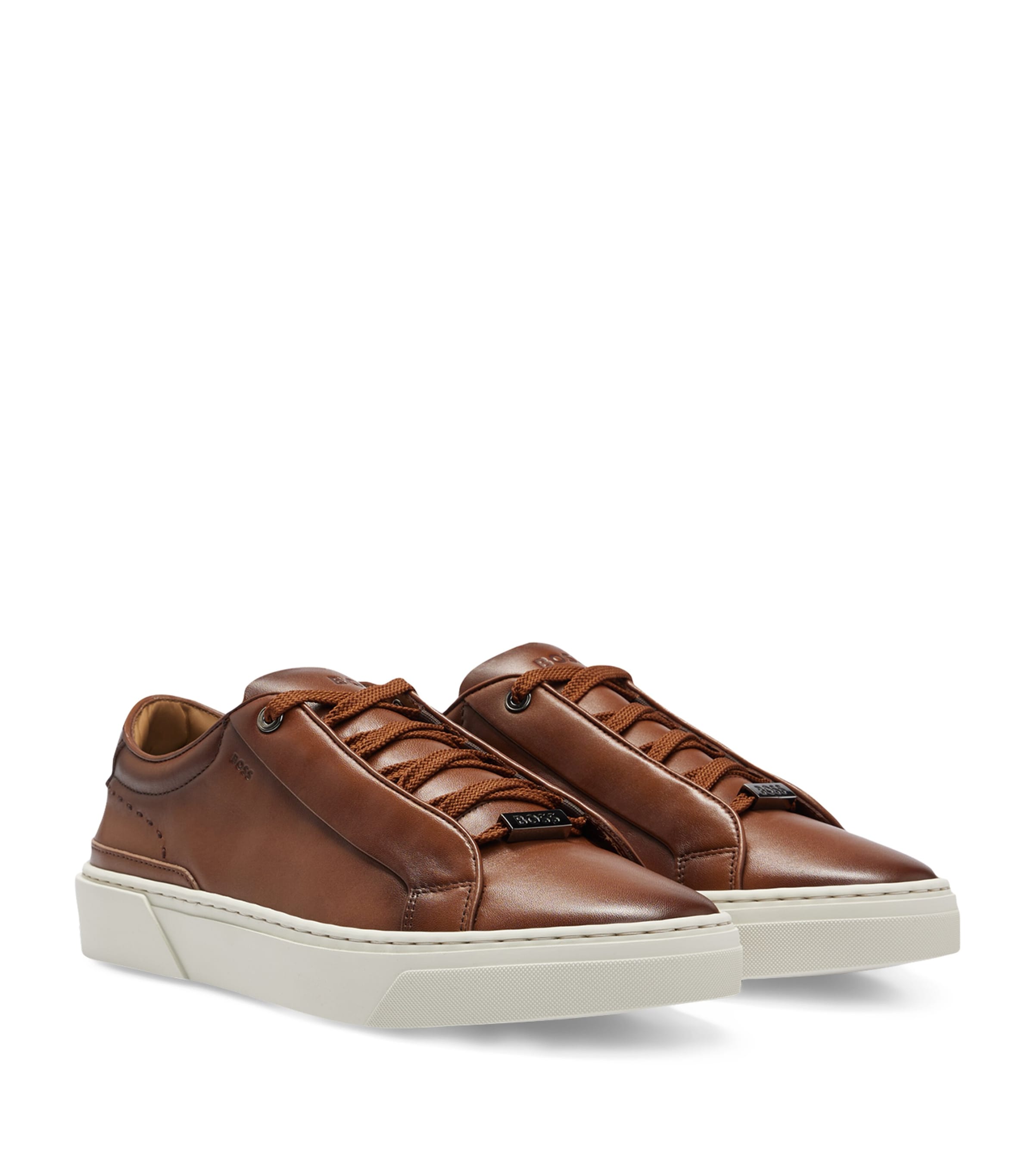 Leather Lace-Up Sneakers 214 Image 5