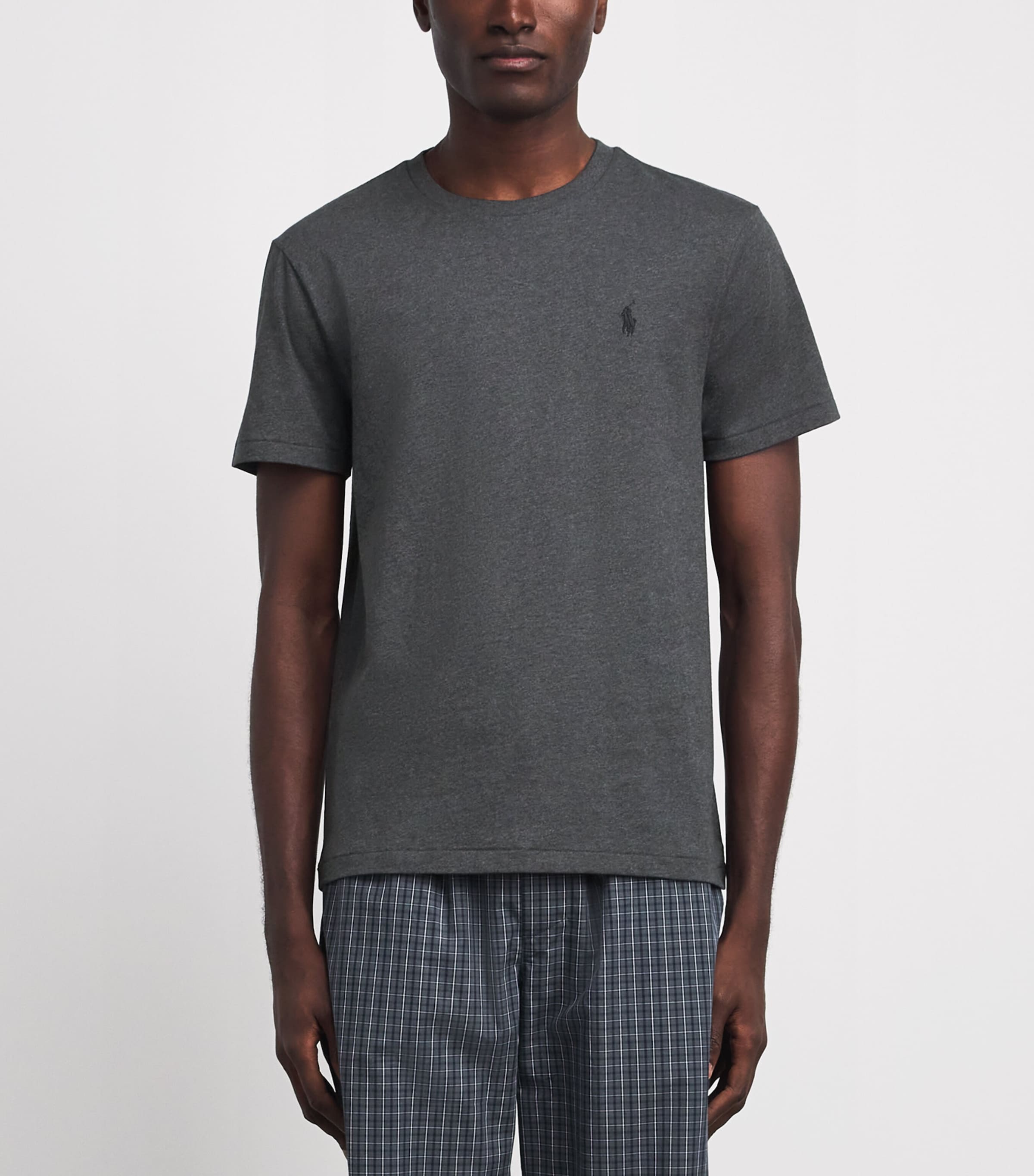 Polo Ralph Lauren Mens Cotton Custom Slim-Fit T-Shirt Windsor Hther Image 4