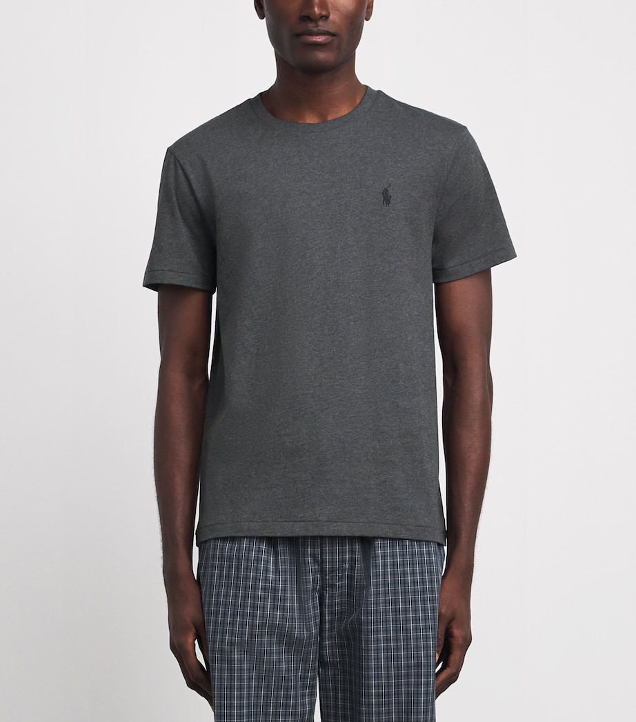 Polo Ralph Lauren Mens Cotton Custom Slim-Fit T-Shirt Windsor Hther Image 4
