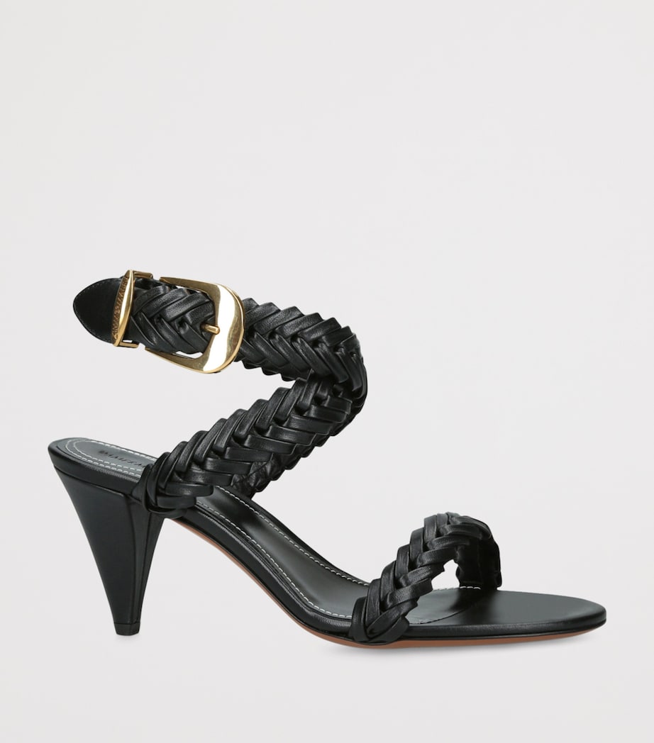 Calf Leather Helix Sandals 75 BLACK Image 3