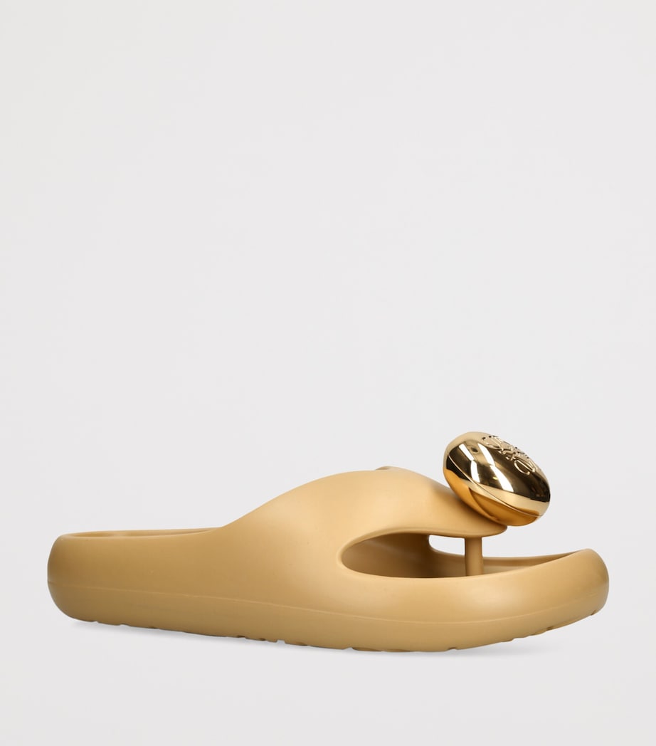 x Paula's Ibiza Foam Bubble Slides CREAM Image 3