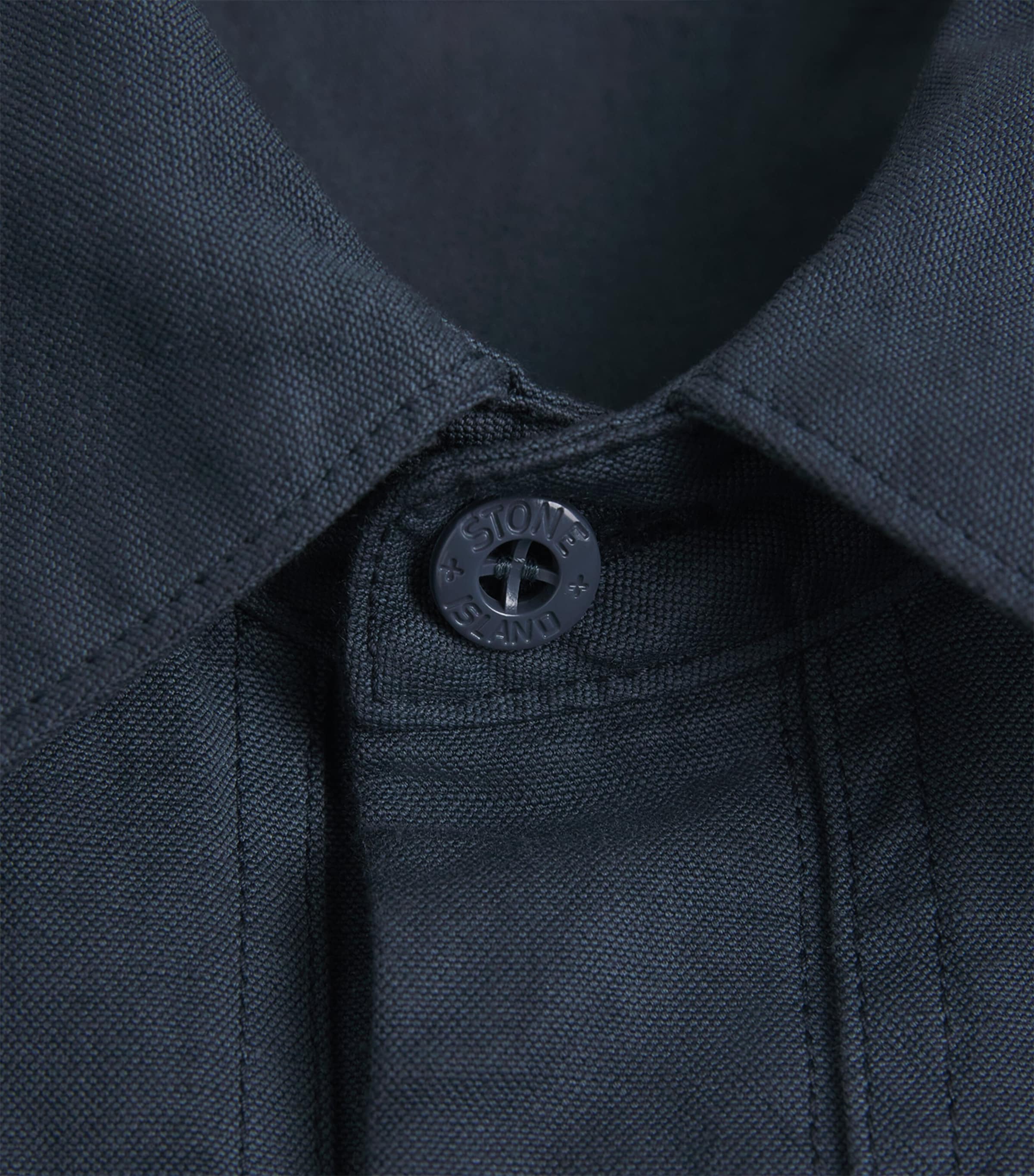 Stone Island Mens Canvas Ghost Overshirt Image 6