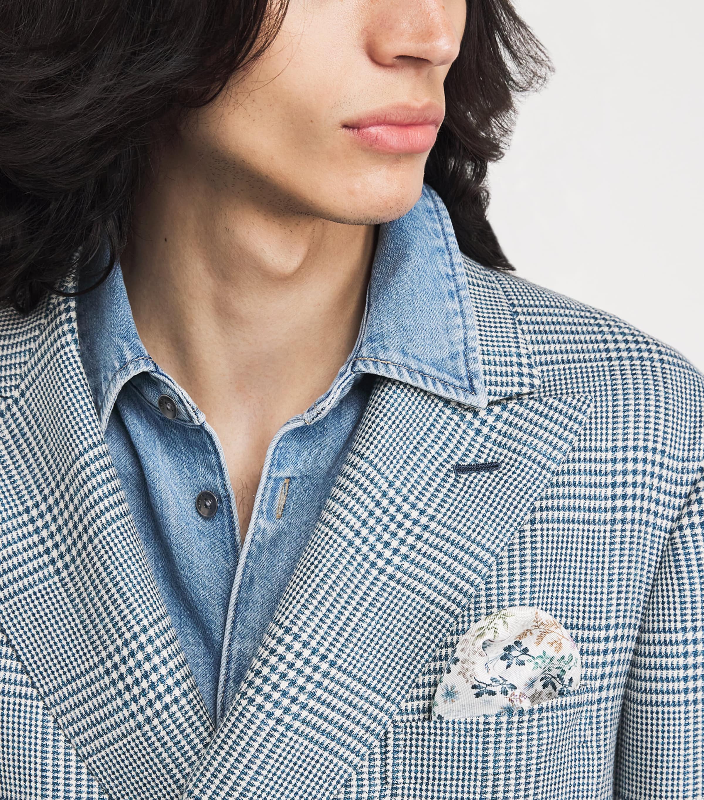 Brioni Mens Wool-Silk-Linen Soffio Blazer Image 3