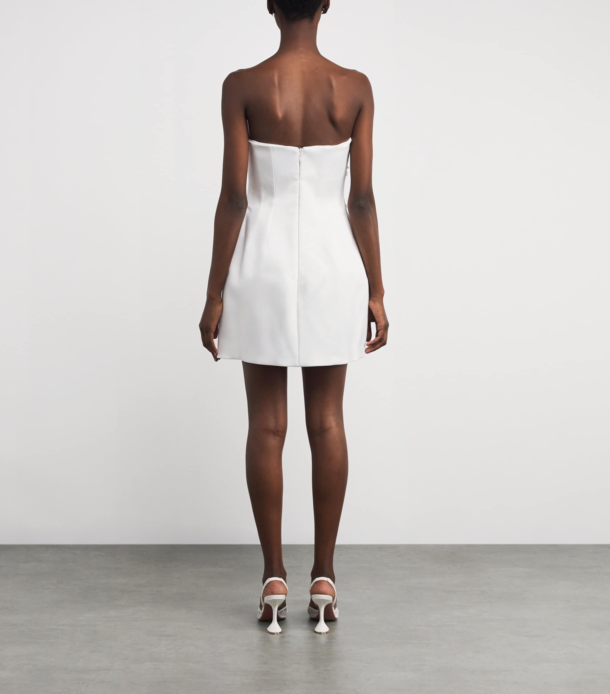 Embellished Xanthe Mini Dress IVORY Image 3