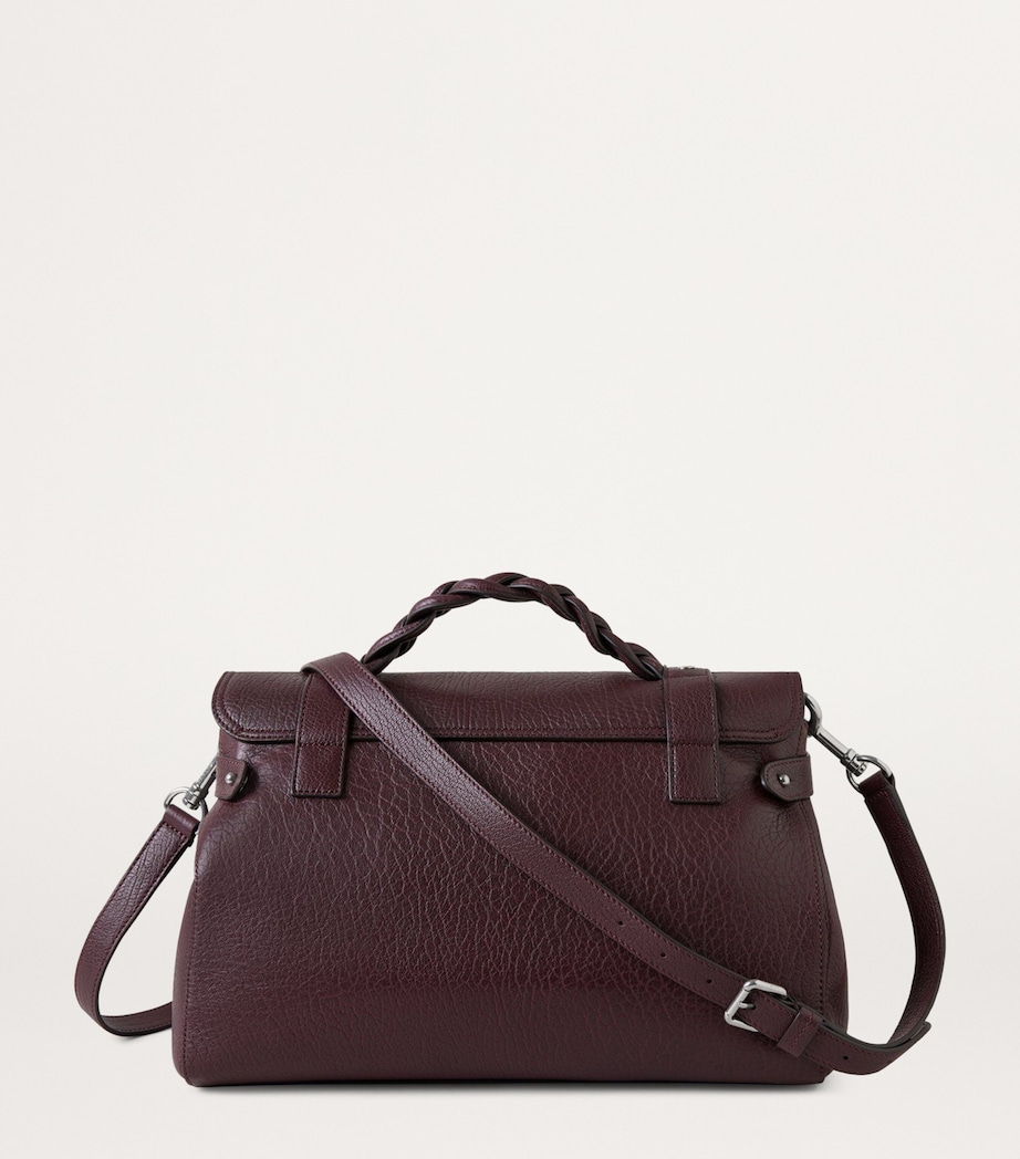 Grained Leather Alexa Cross-Body Bag BLACK CHERRY Image 3