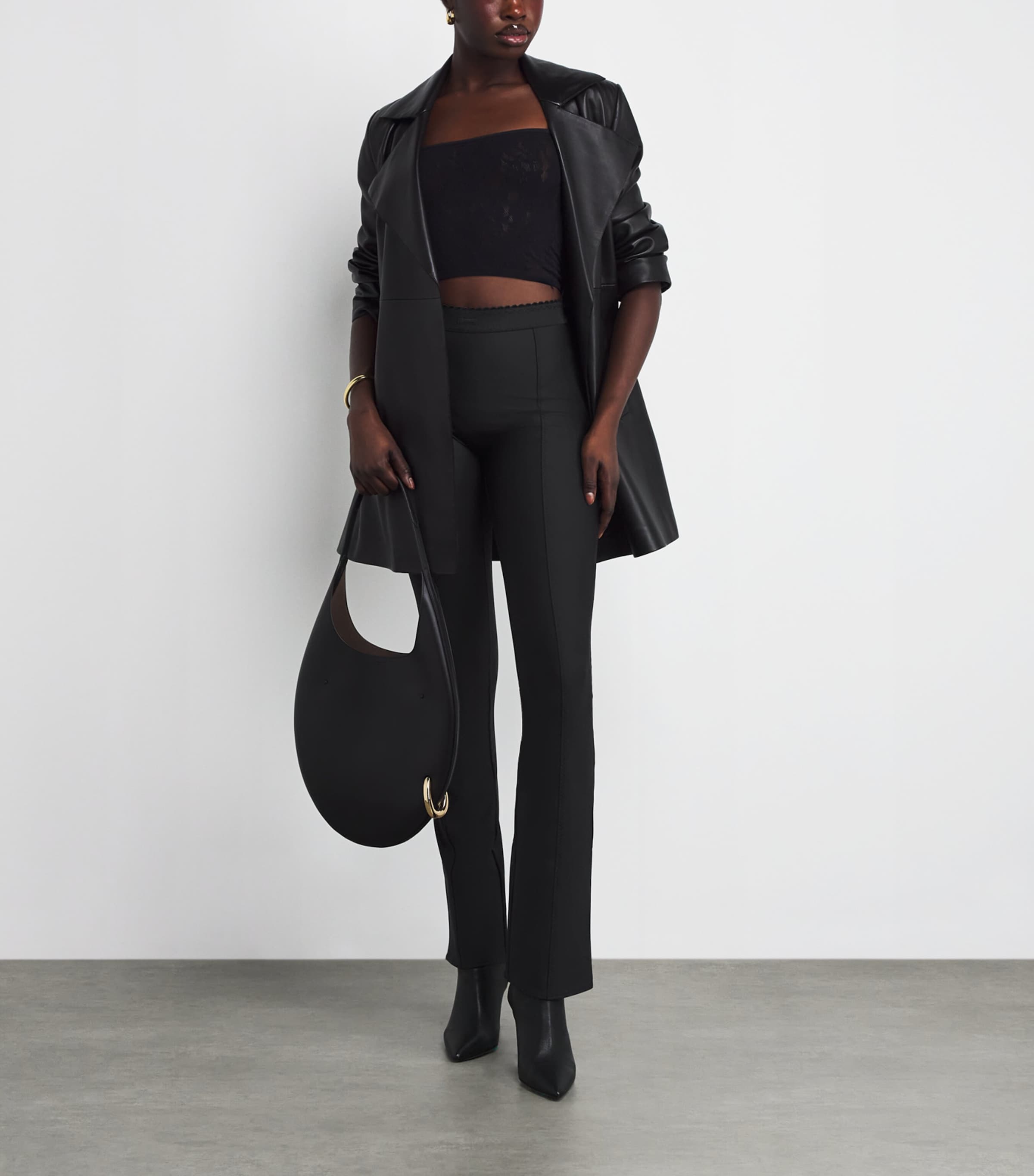 High-Waisted Flared Leggings ONYX Image 2